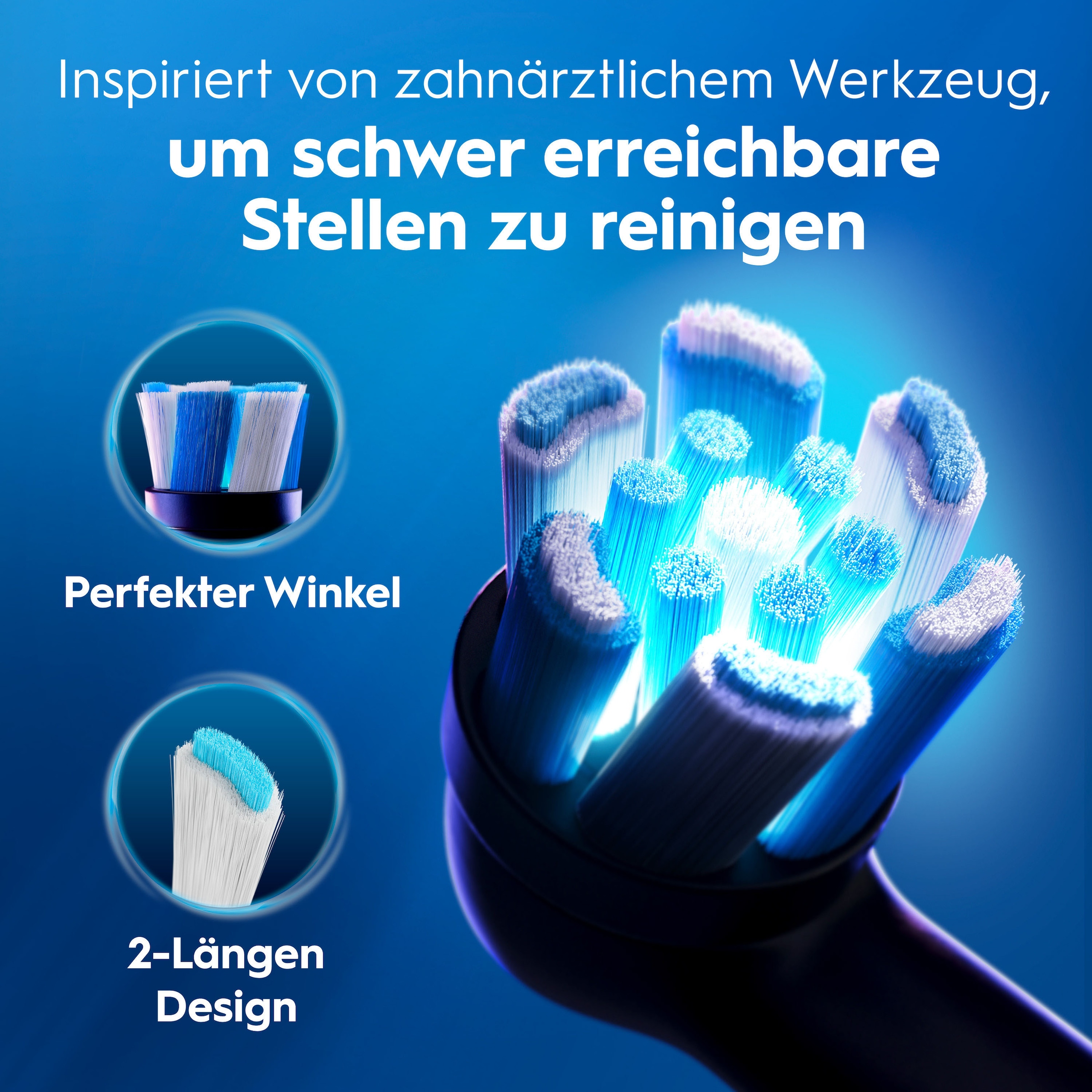 Oral-B Brosse à dents électrique »iO Series 2« 1 cuis Aufsteckbürsten pour un nettoyage optimal, étui de voyage