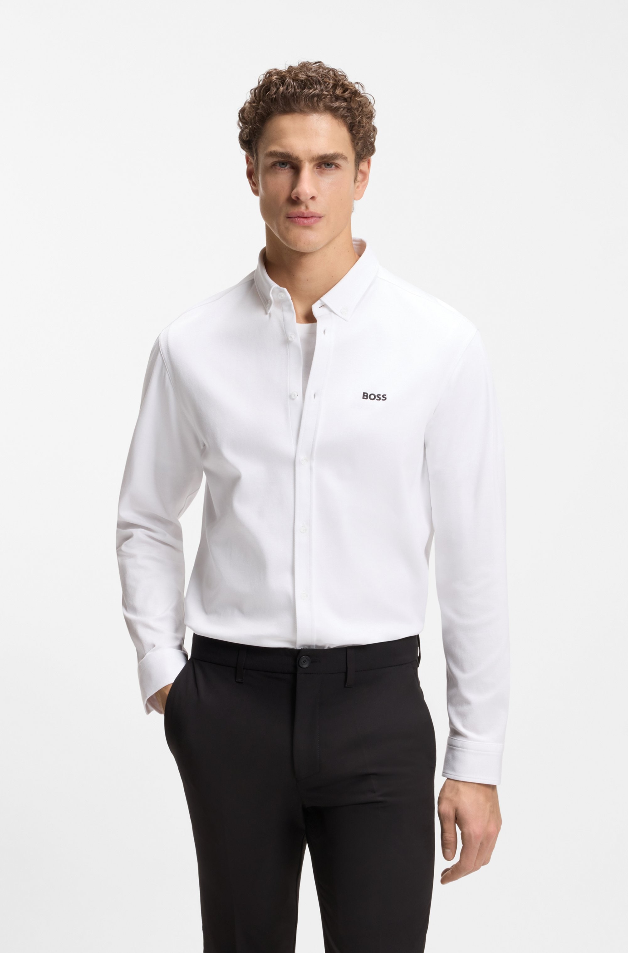 BOSS GREEN Chemise à manches longues »B MOTION L« avec impression logo