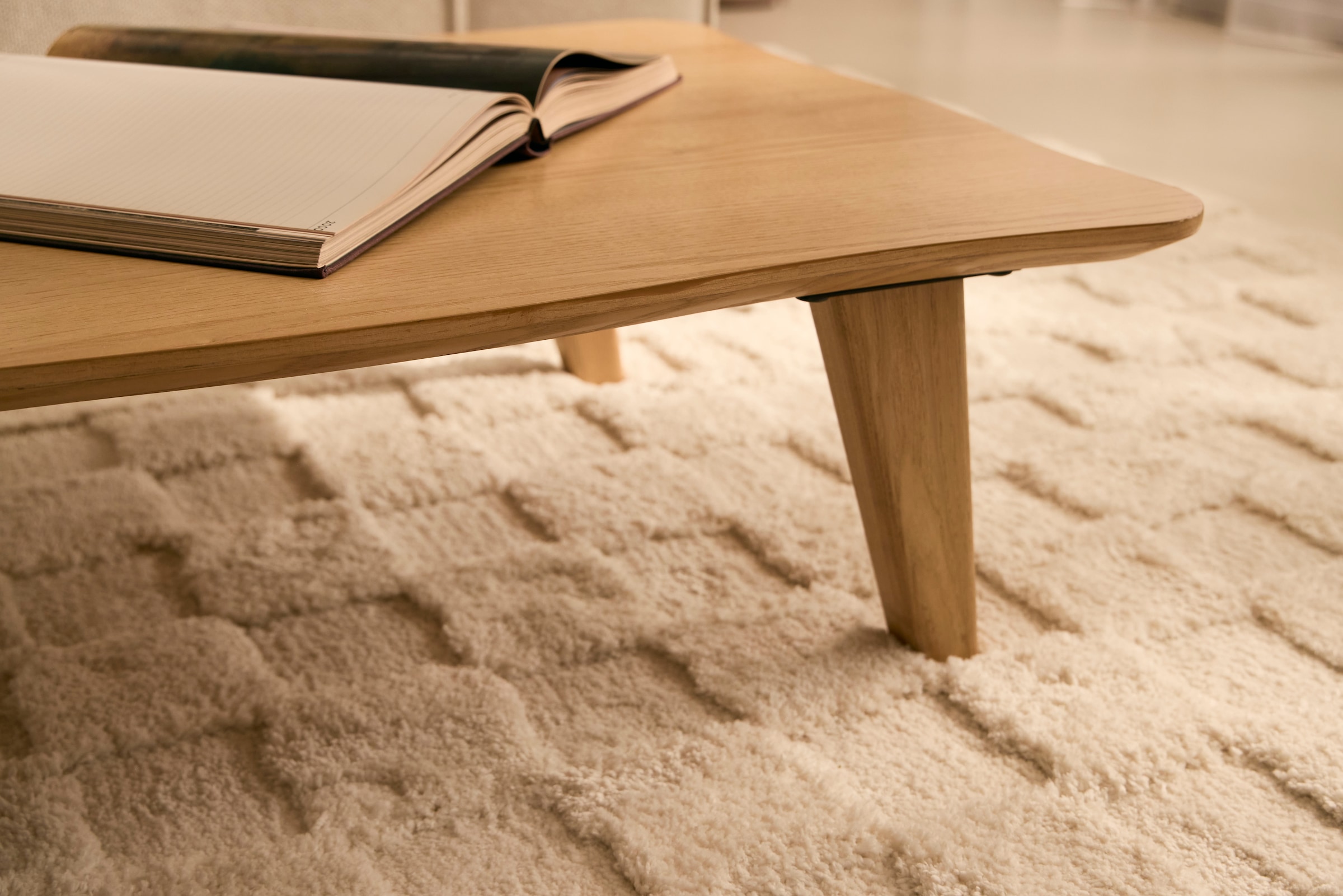 LeGer Home by Lena Gercke Table basse »Alina« Table de lounge, forme organique avec bord suisse