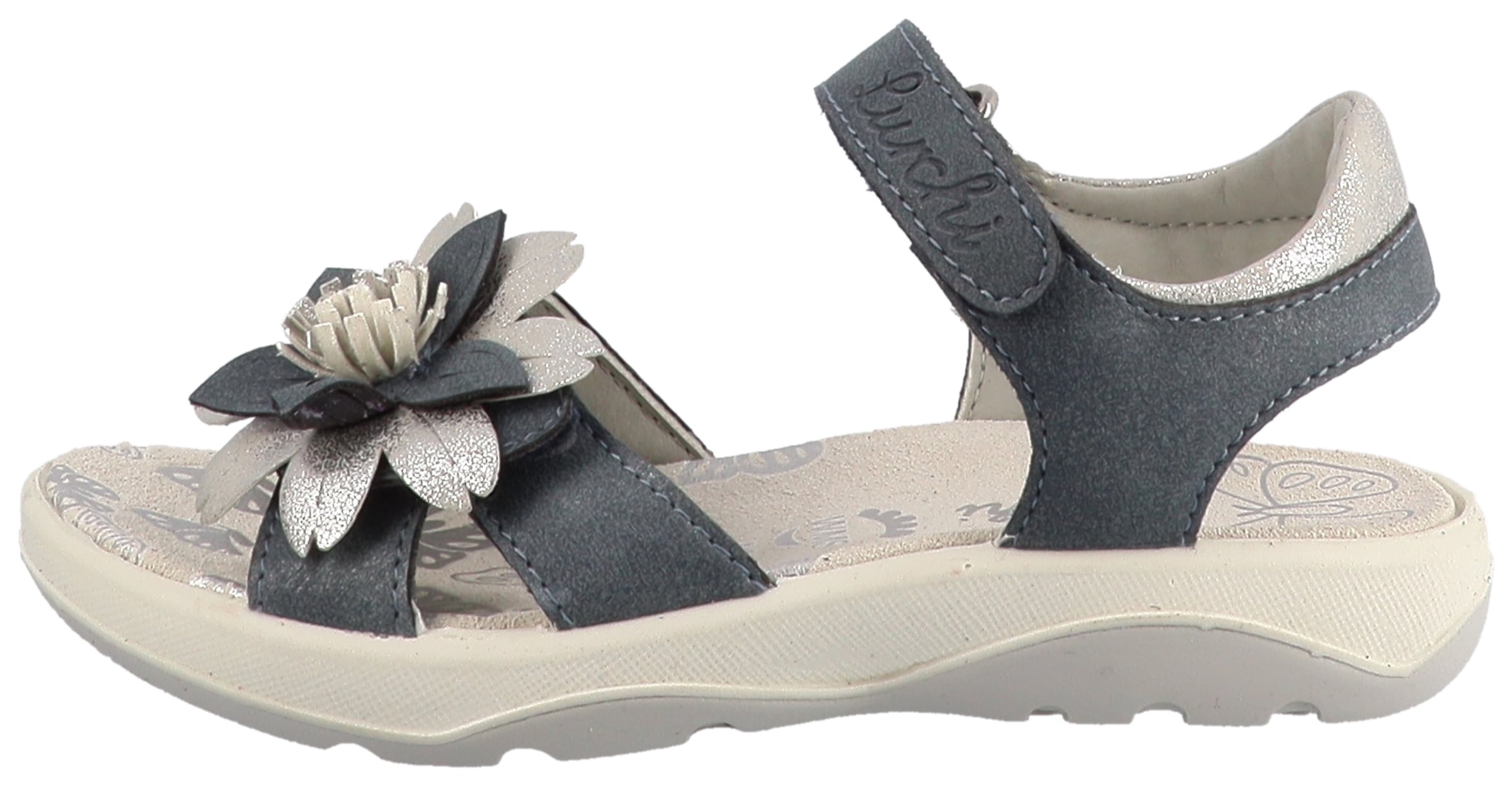 Lurchi Sandale »Flora«  sandalette avec décoration florale, gabarit de taille à télécharger