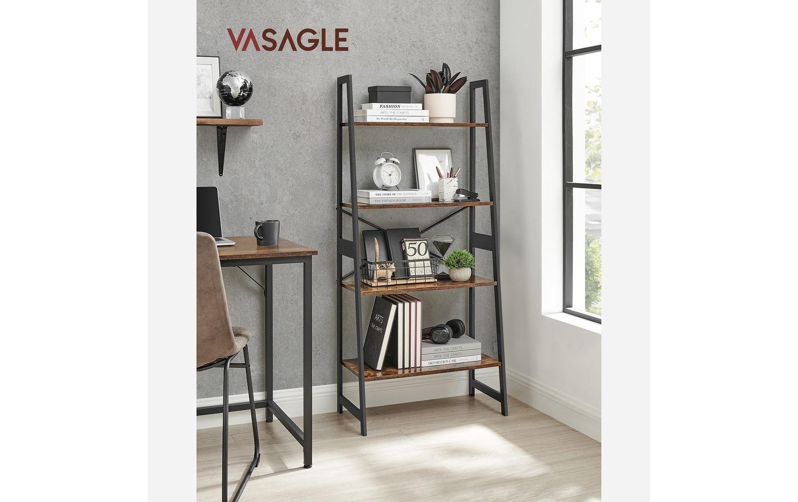 VASAGLE Bücherregal »mit 4 Ablagen«