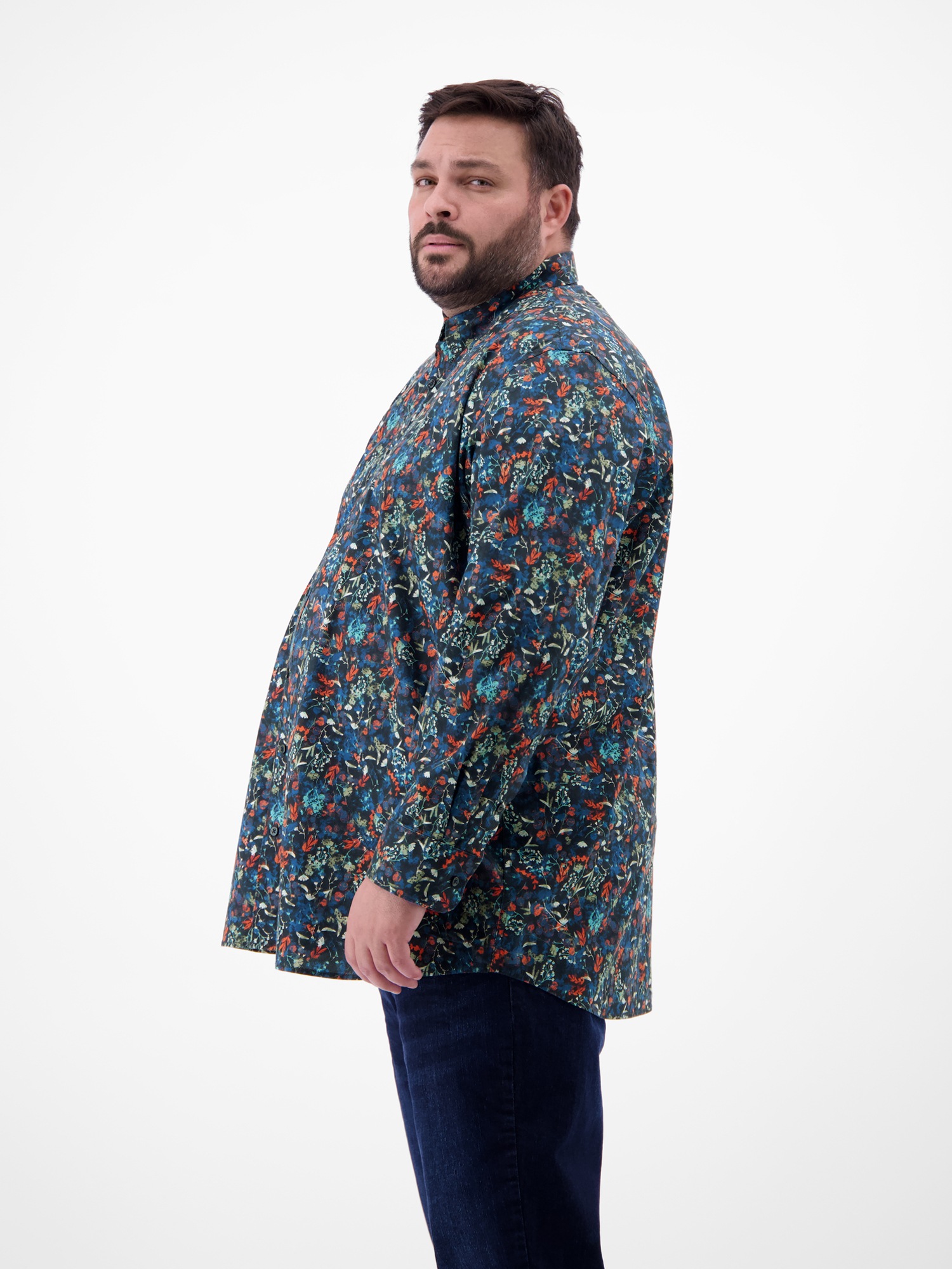 LERROS Chemise à manches longues »Langarmhemd mit Button-down-Kragen«