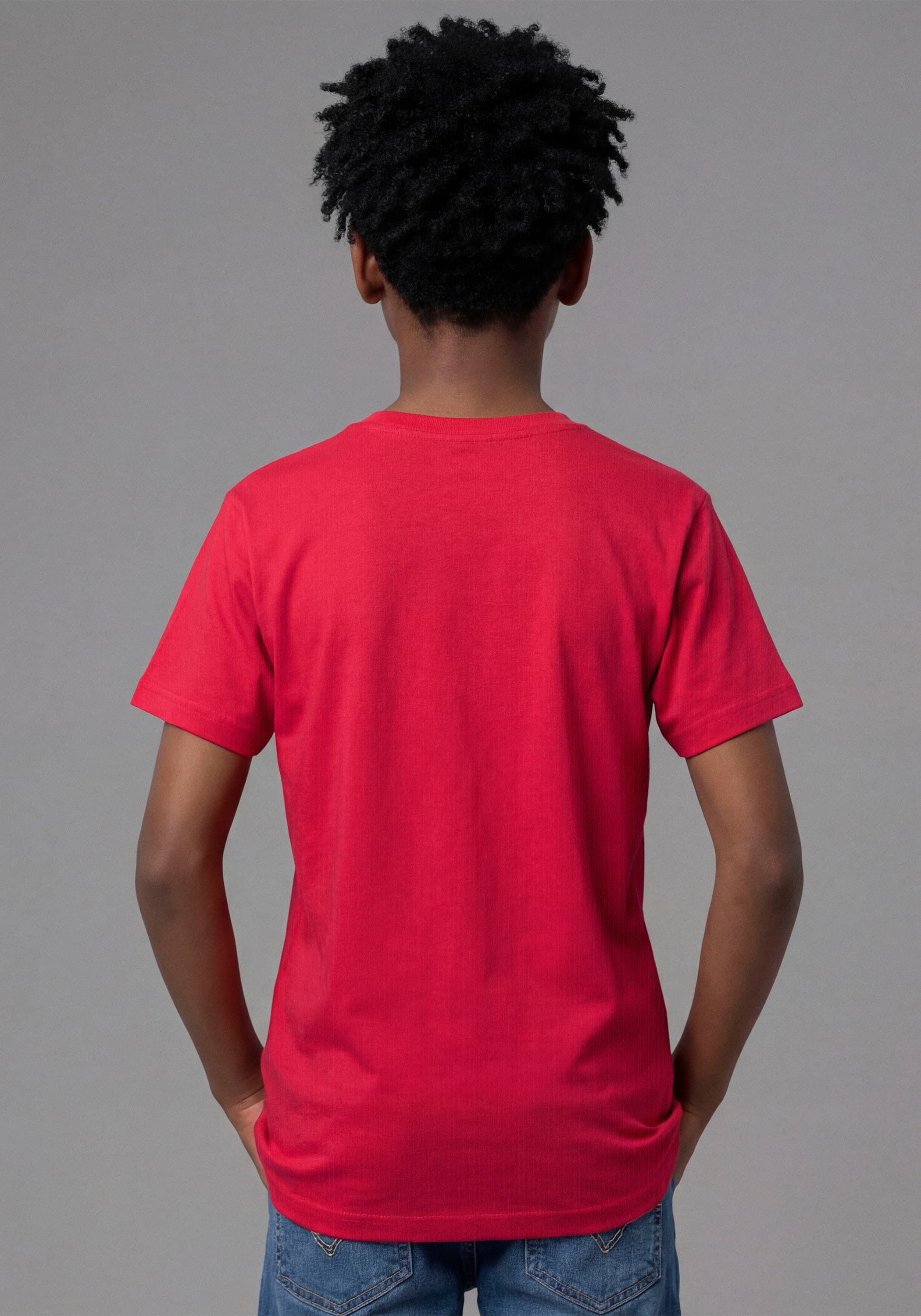 H.I.S T-shirt »2er Pack Shirts mit HIS-Logos für Jungen« Packung, 2,  modischer Stil, Kurzarm, mit Logodruck, aus Baumwolle, für Jungen