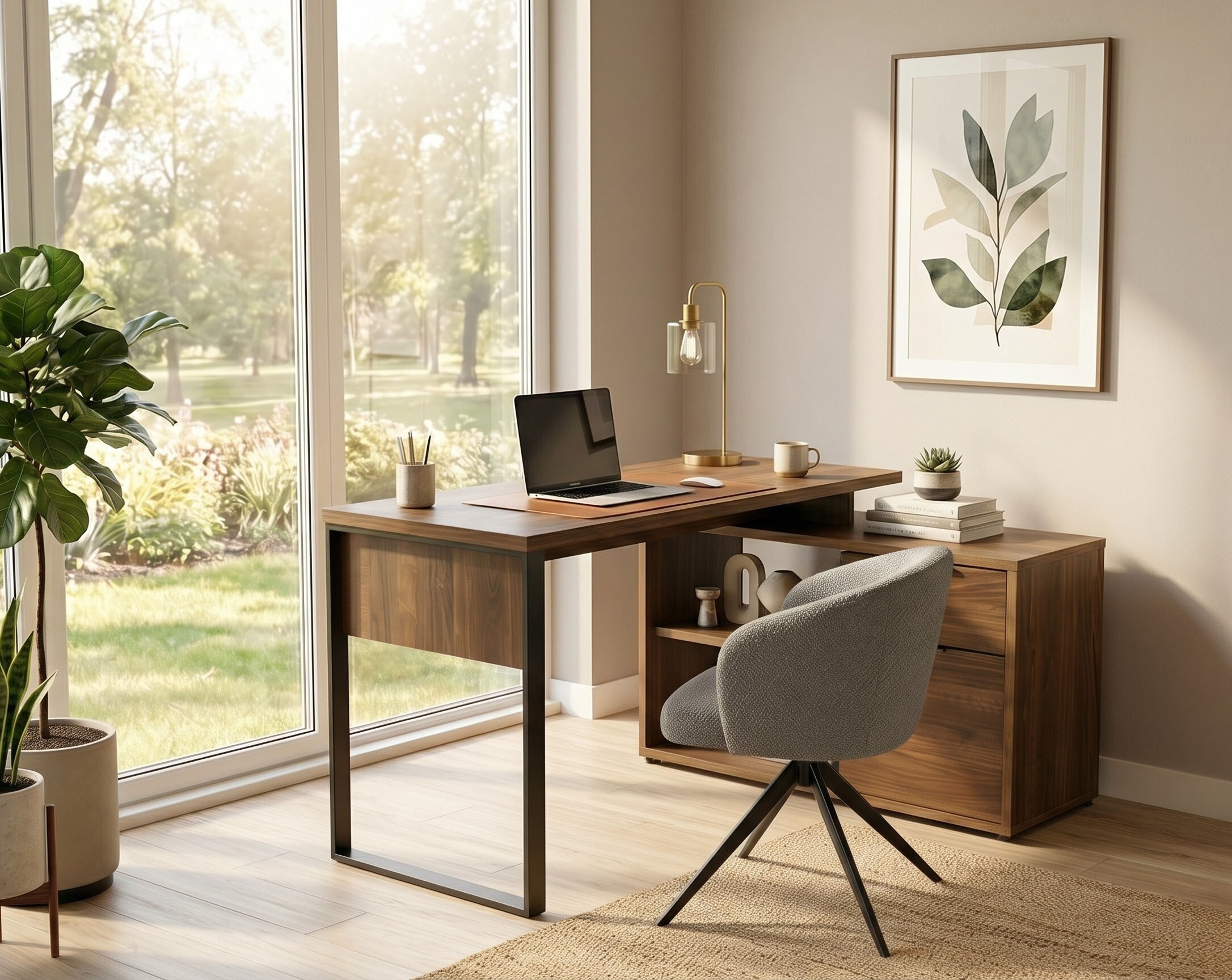 Jahnke Bureau d'angle »LOOP C 140 E« Bureau d'angle, 1 compartiment ouvert, 1 tiroir + 1 porte, largeur : 140 cm