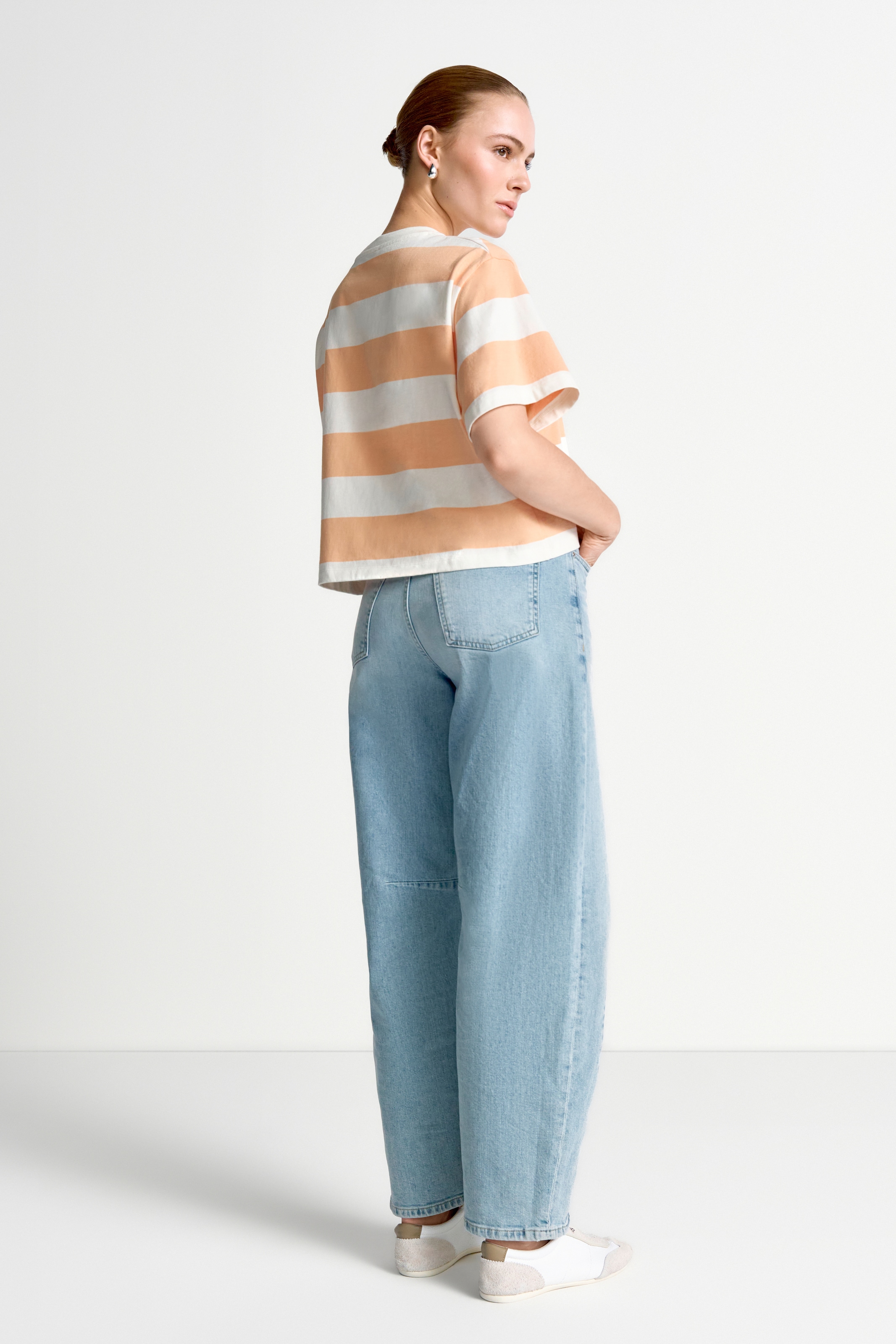 RICHROYAL T-Shirt Regular fit mit Aprikosenprint