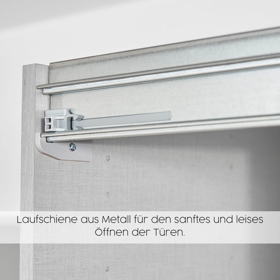 GOODproduct Armoires à vêtements »Mehrzweckschrank Aktenschrank Möbel Mietswohnung Schlafzimmer AVOLA« 3 finitions différentes BASIC/CLASSIC/PREMIUM (incl. soft-close),  avec élégantes moulures en chrome, noir ou blanc FABRIQUÉ EN ALLEMAGNE