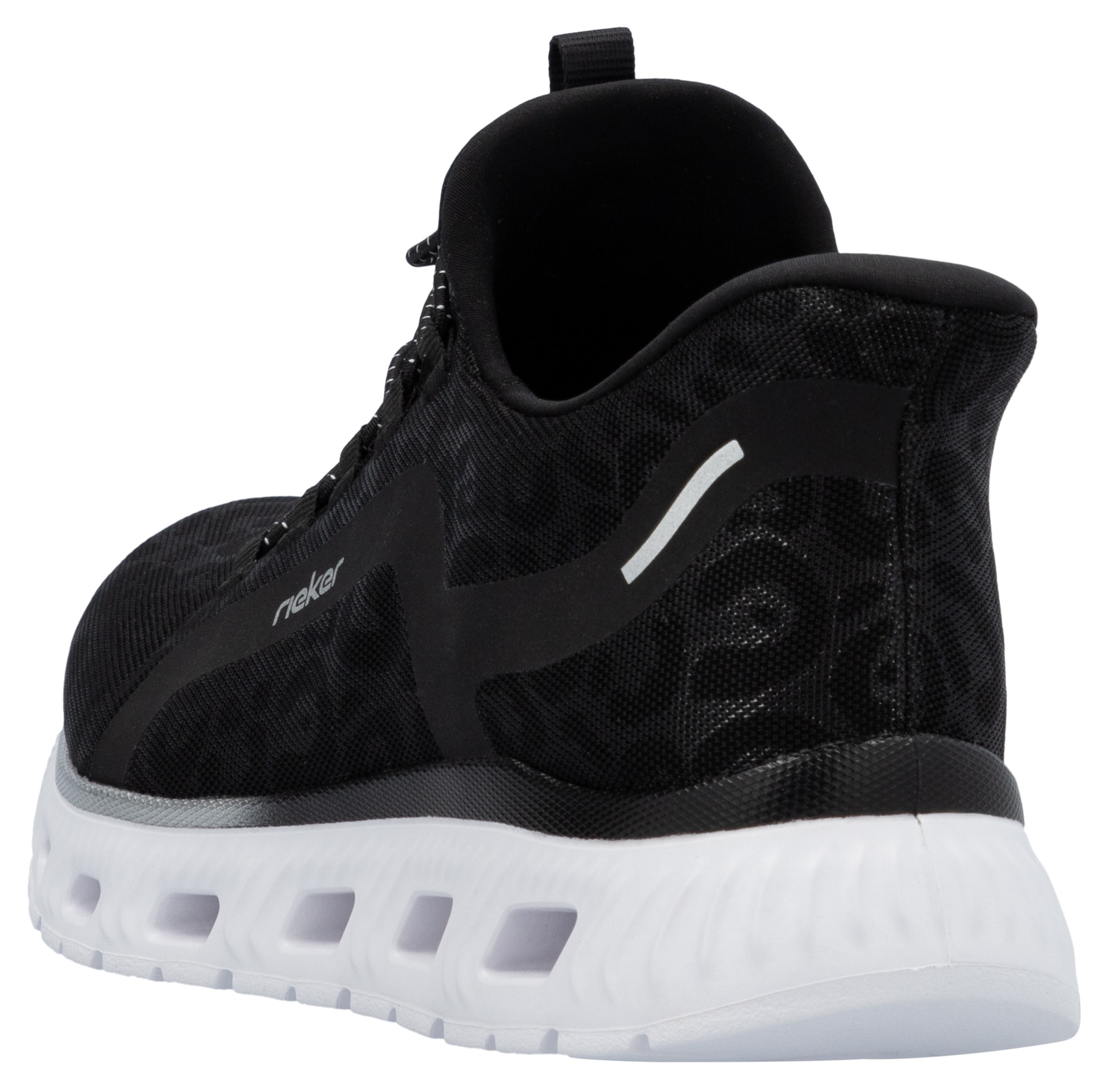 RIEKER Sport Baskets slip-on  , Freizeitsneaker, Schlupfschuh in Leo-Optik, mit MemoSoft-Innensohle