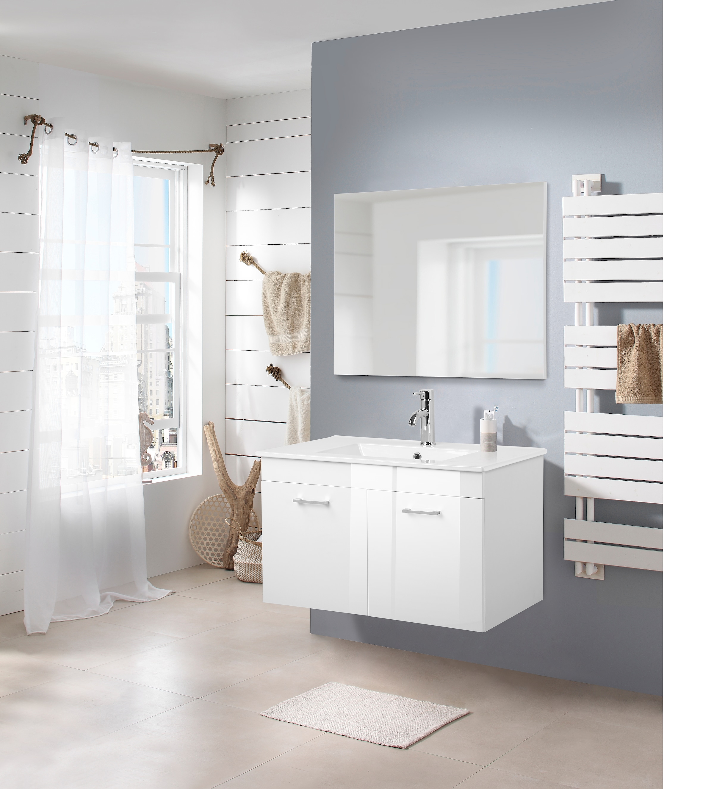 welltime Miroir de salle de bain »Florenz« in drei Breiten (60cm,80cm,100cm)