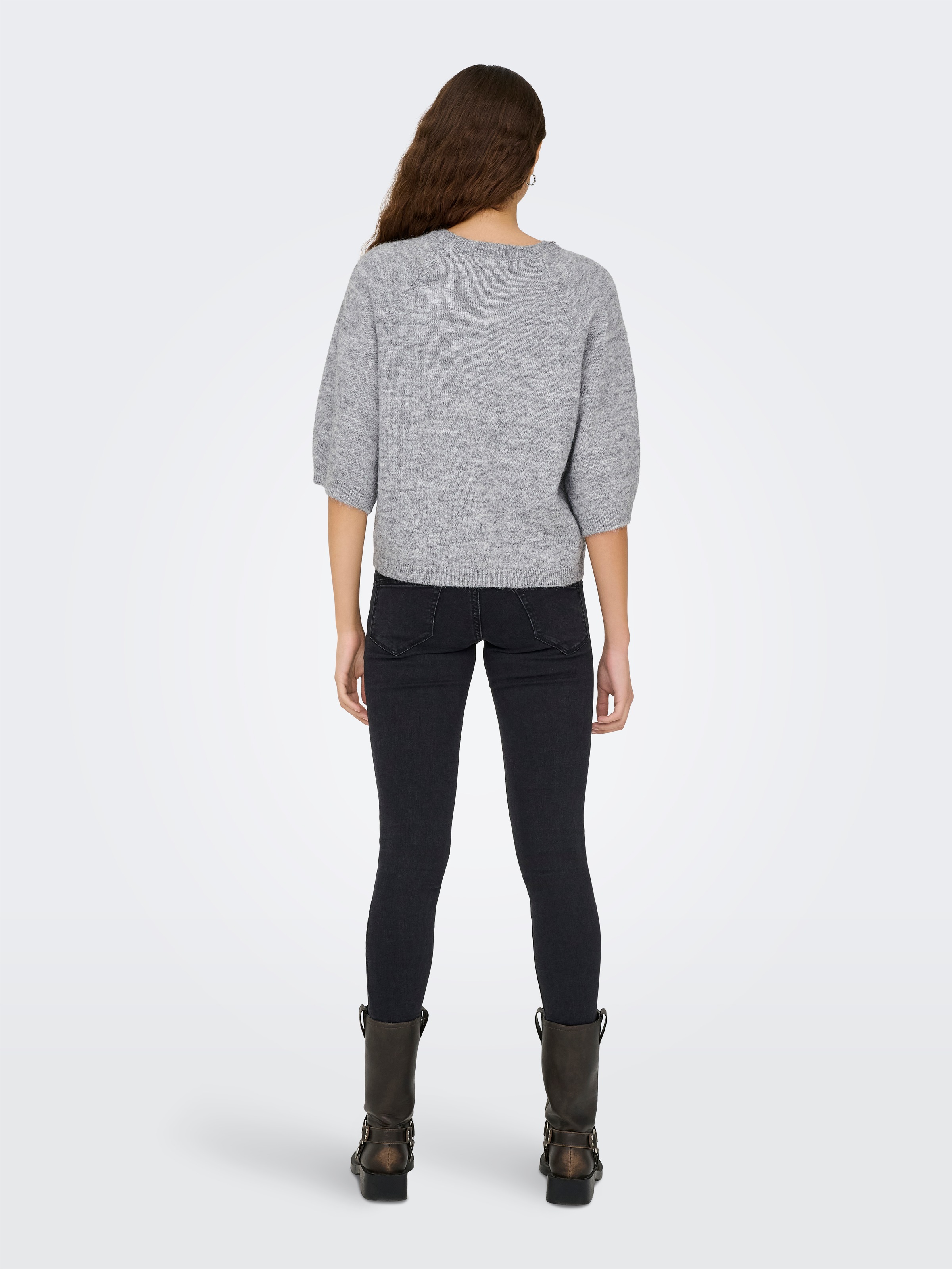 JDY Pull en tricot »JDYALVA LIFE 3/4 EMBELLISH PULL KNT NOOS« mélange de matériaux
