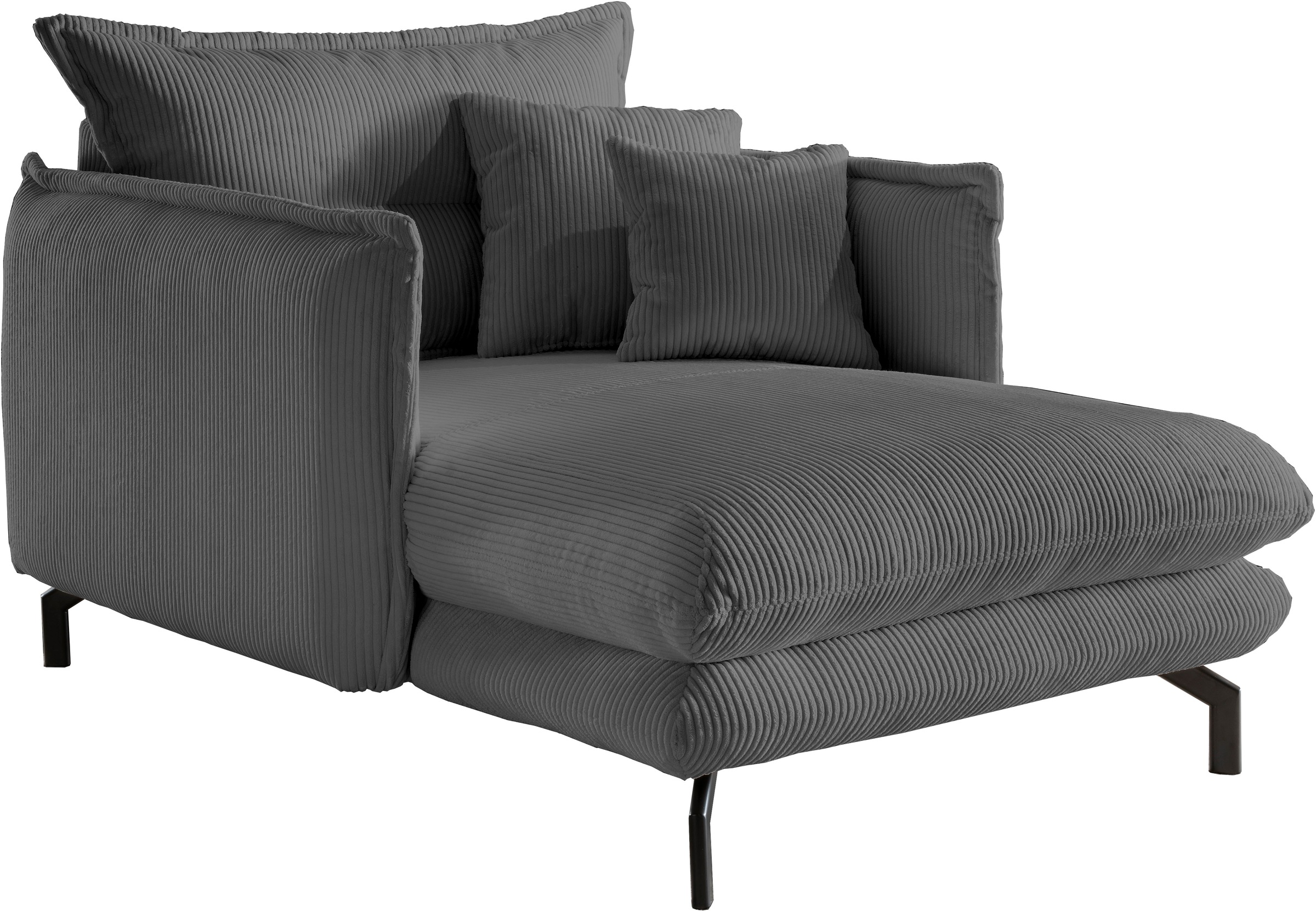 Home affaire Loveseat »LAVA Mega Ohrenbacken Sessel, modern & elegant, aktuelle Kissenoptik«