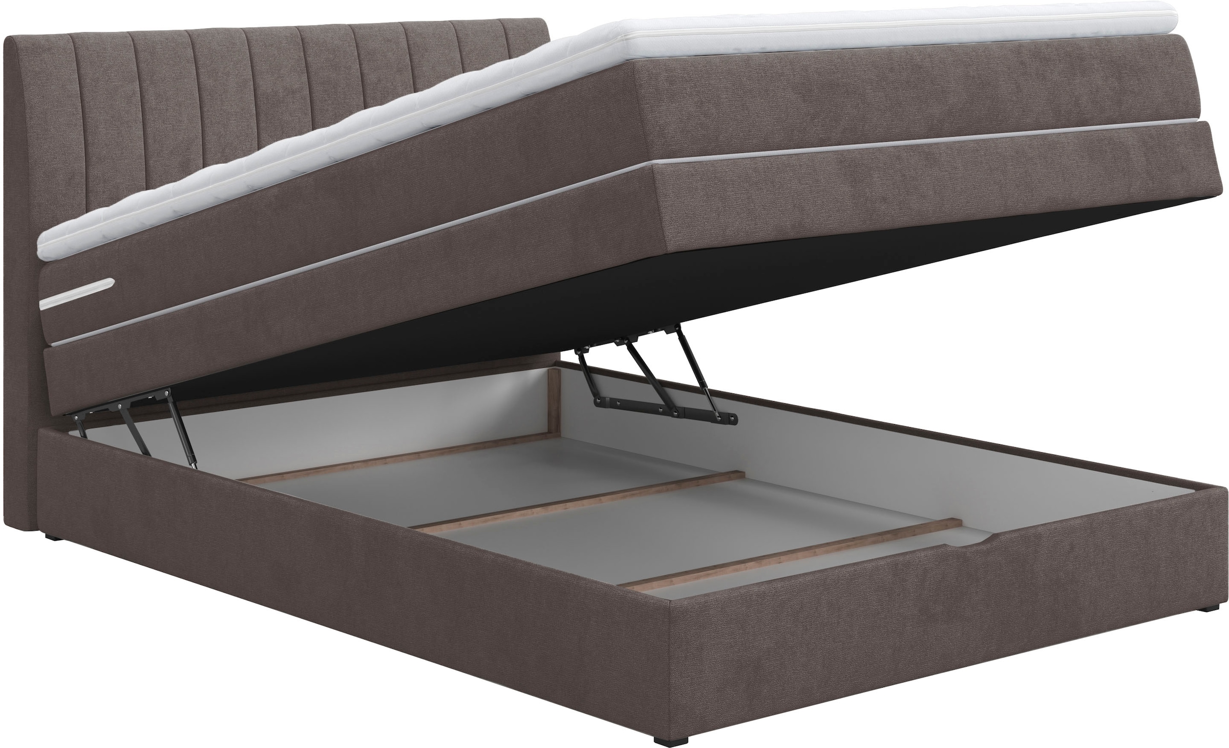 COTTA Lit boxspring »Shark inkl. Bettkasten und Topper« disponible en largeurs 140x200cm, 160x200cm et 180x200cm