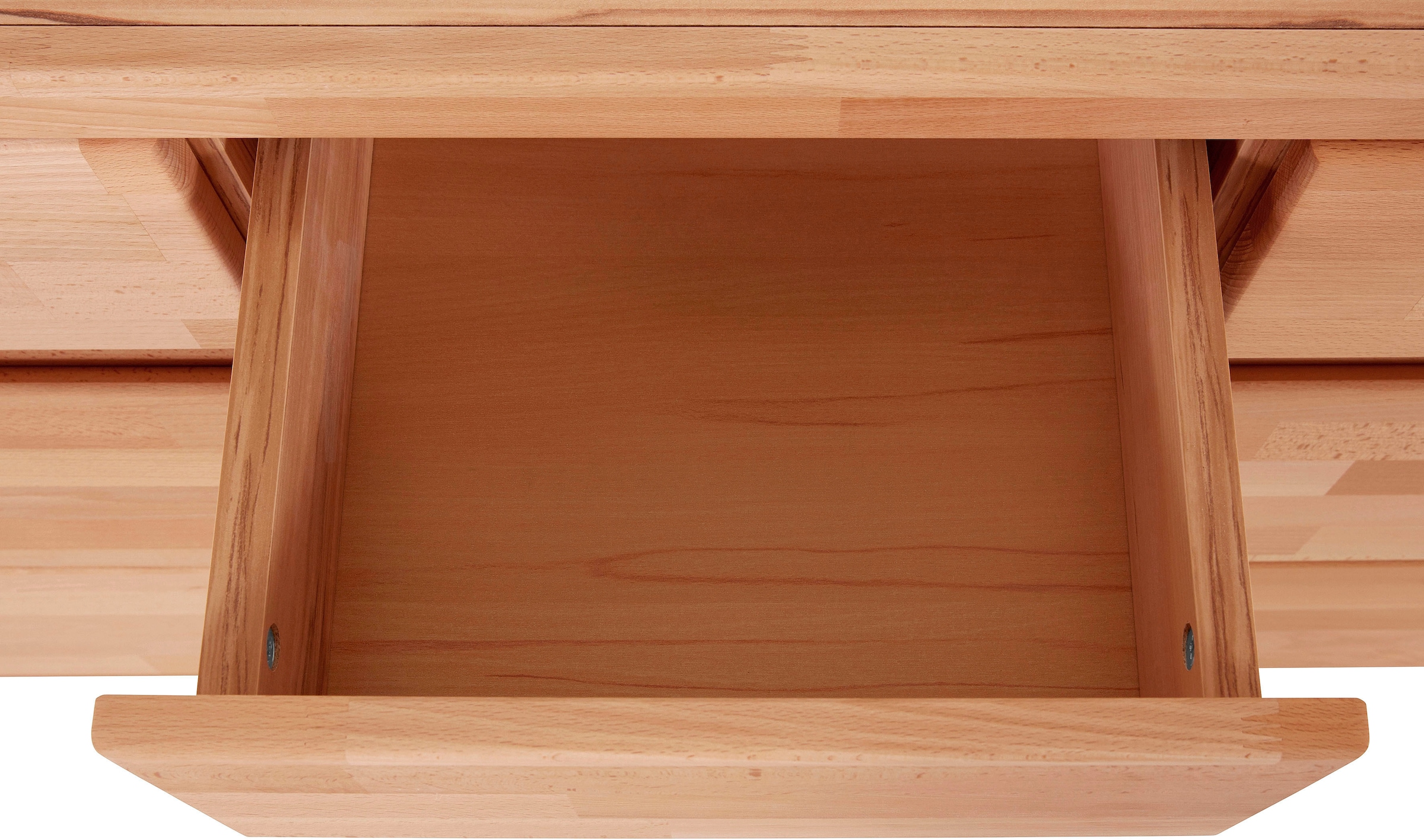 Home affaire Sideboard »Burano,127cm breit, Fronten Massivholz,3 Türen,3 Schubladen,6 Fächer« Holz massiv,Holzwerkstoff,Griffmulden,Böden variabel einsetzbar