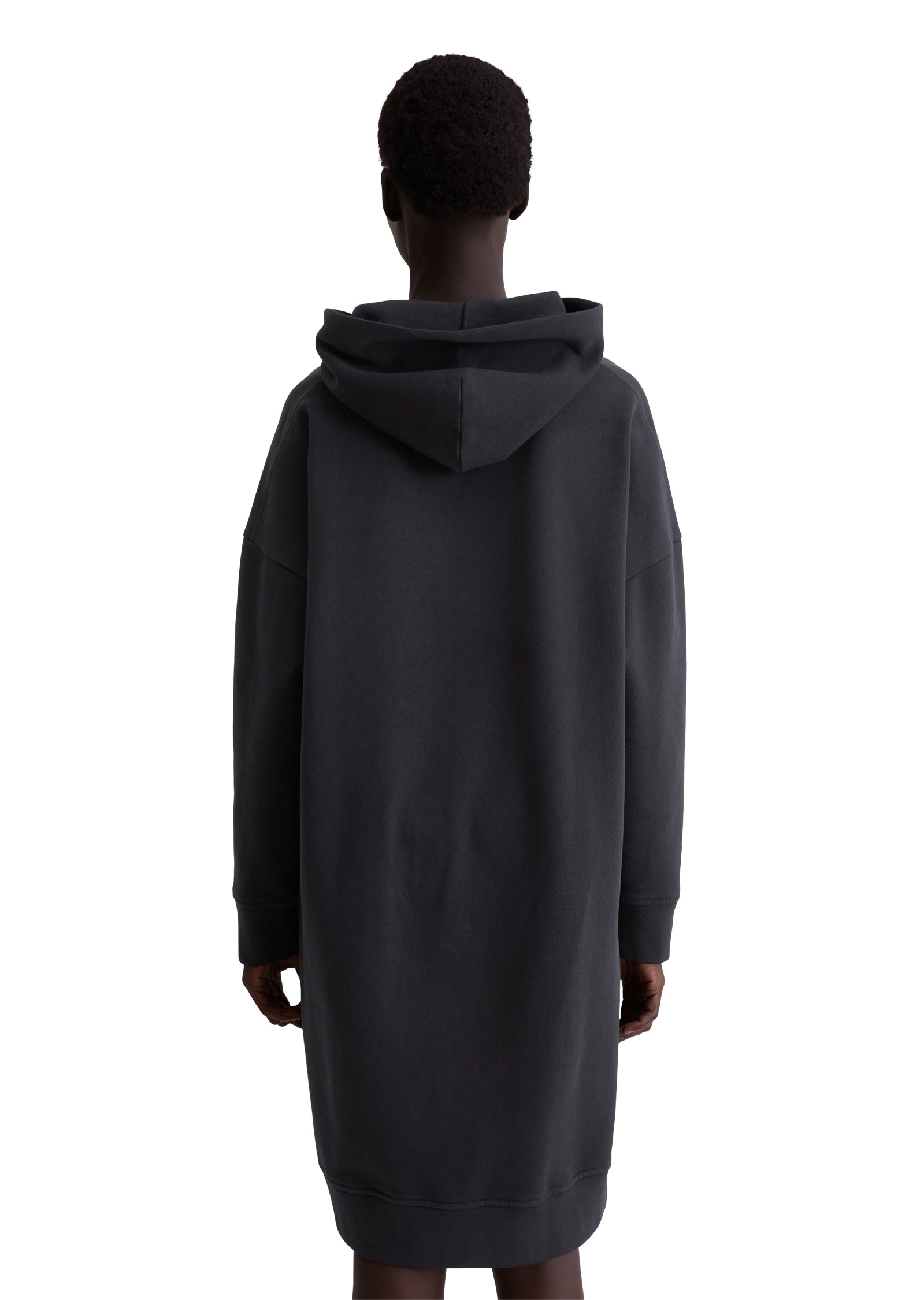 Marc O'Polo Sweatkleid »mit Kapuze« Ton-in-Ton-Markenstickerei