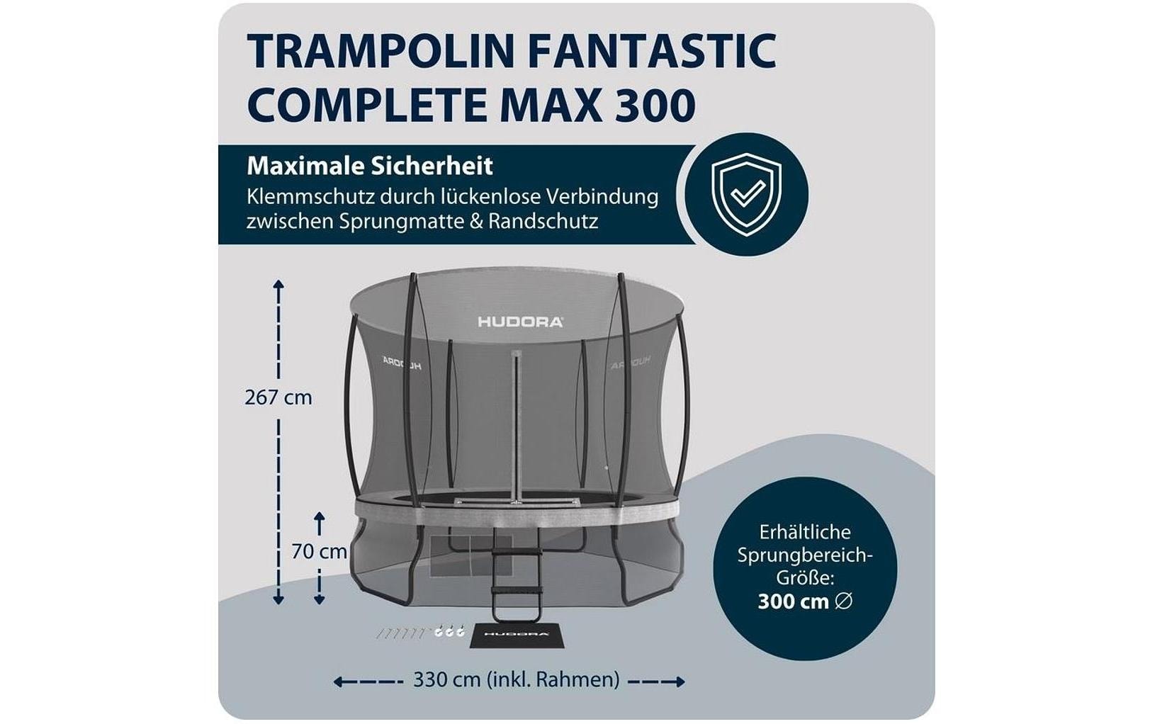 Hudora Trampoline de jardin »Fantastic Complete Durchmesser: 300 cm«