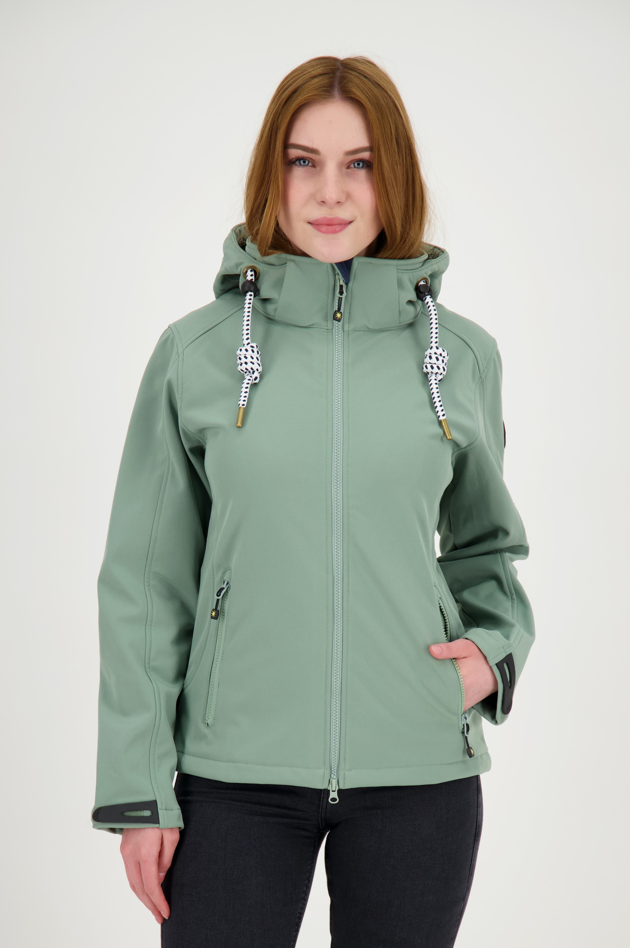 ankerglut Softshelljacke »ankerglutfreude WMN« mit abnehmbarer Kapuze