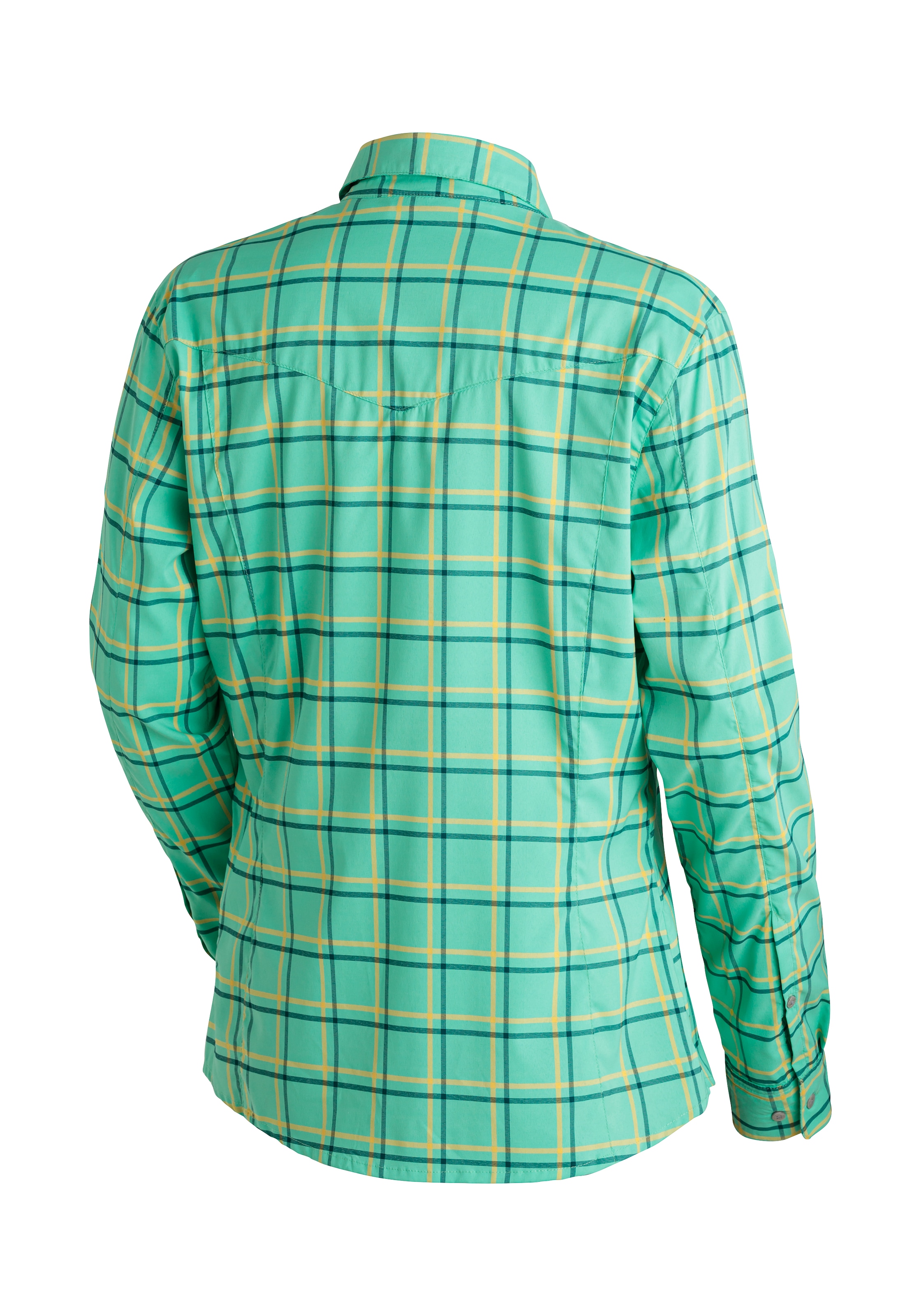 Maier Sports Blouse fonctionnelle »Kendra L/S W« Blouse femme, blouse légère à manches longues, chemisier, blouse à carreaux, coupe régulière