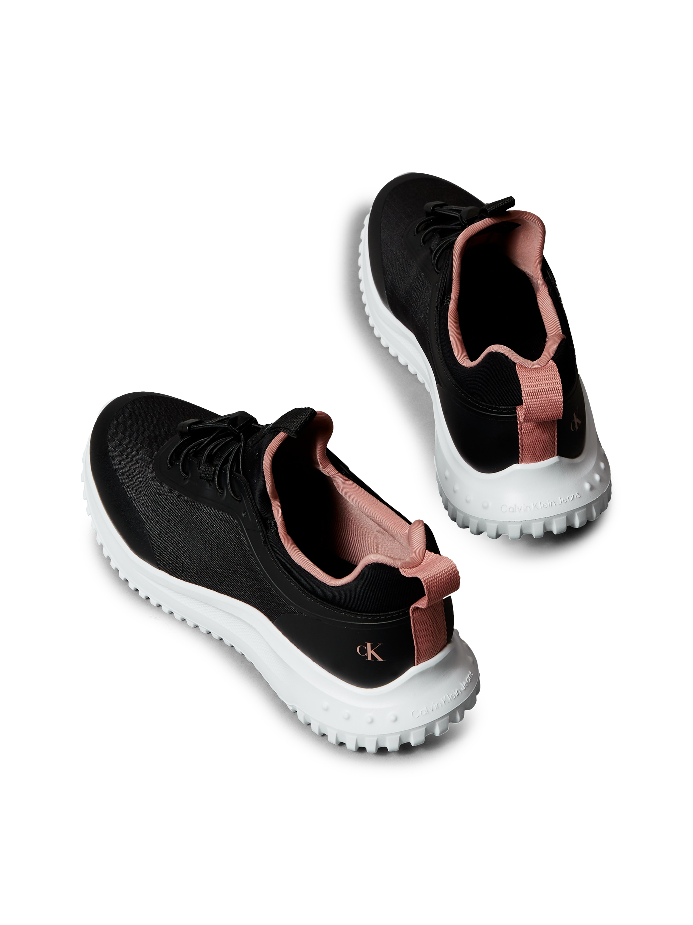 Calvin Klein Jeans Baskets slip-on »EVA RUNNER LACEUP SOCK MAT MIX«  chaussure à enfiler, chaussure basse, sneaker de loisirs avec languette d’enfilage
