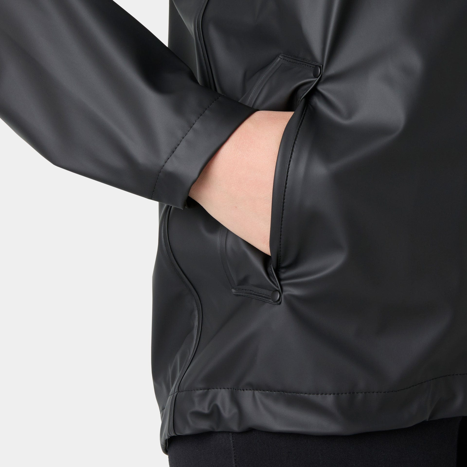 Helly Hansen Veste de pluie »W MOSS JACKET« avec capuche avec col montant, coupe-vent, tissu PU imperméable