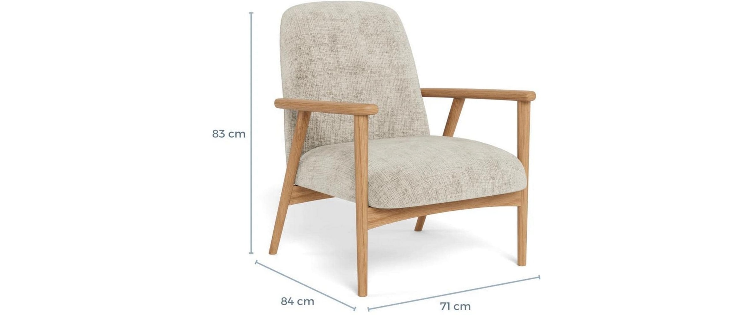 AC Design Fauteuil lounge »Auckland 71 x 84 x 83 cm«