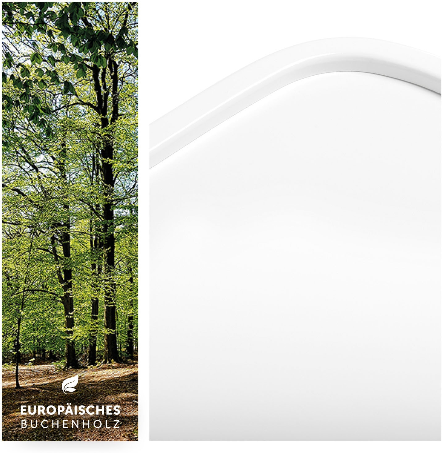 Hauck Hochstuhltablett »Alpha Wooden Tray Essbrett, white« für Hochstühle Alpha+ und Alpha+ Select