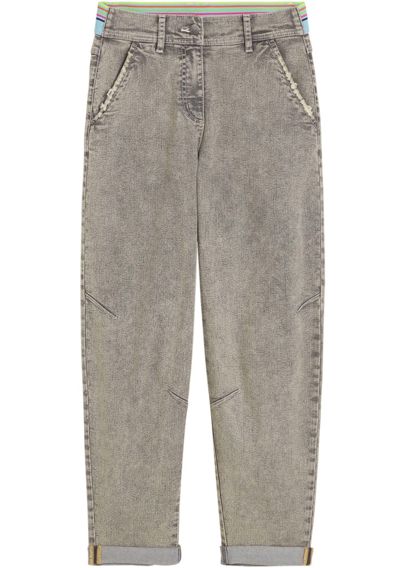 bonprix 1100000002199 jambe large, coupe loose fit, ceinture arrière élastique confortable