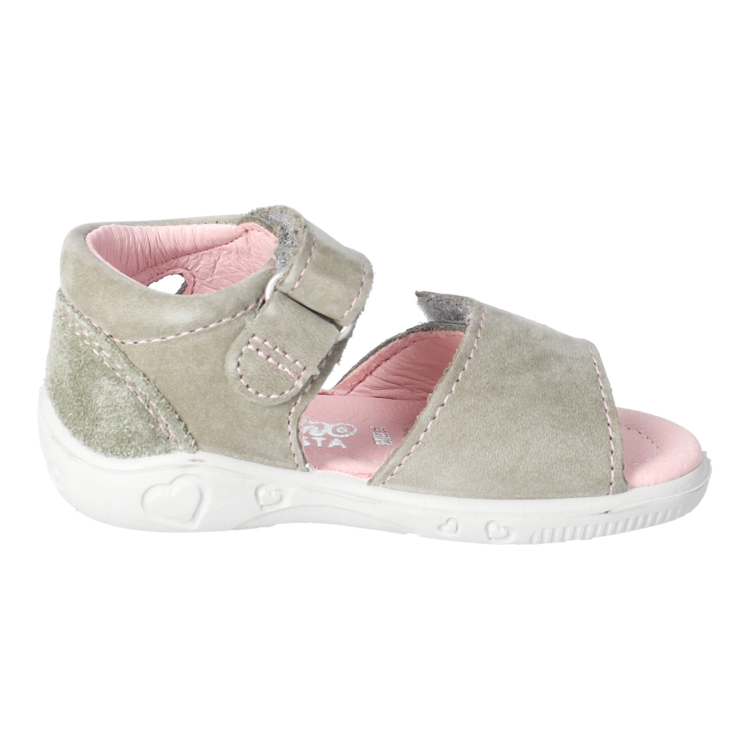 PEPINO by RICOSTA Lauflernschuh »Mimi WMS: mittel«  Sandalette mit Klett und Stickerei, Grössenschablone zum Download