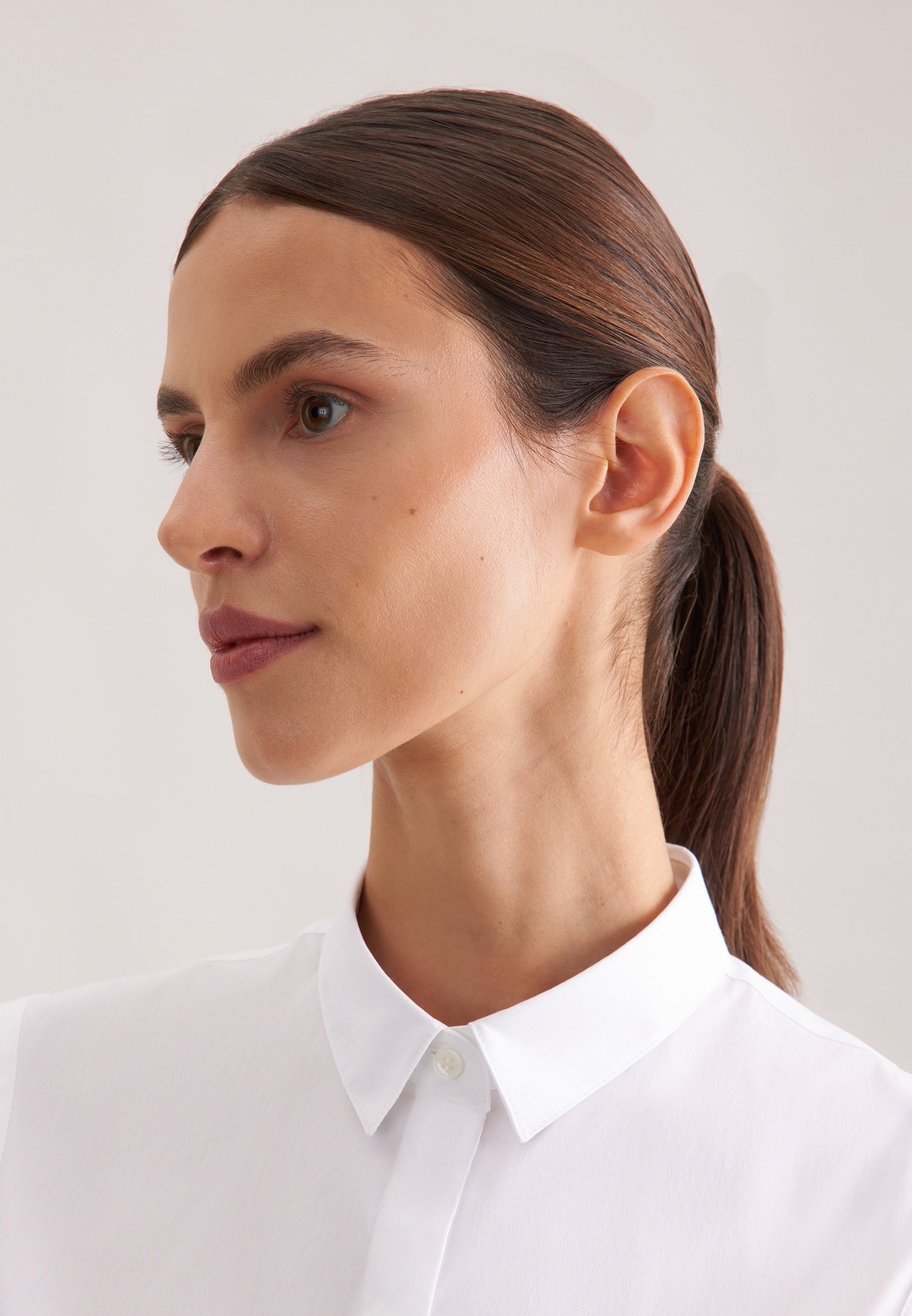 seidensticker Hemdbluse , Ohne Arm Kragen Uni
