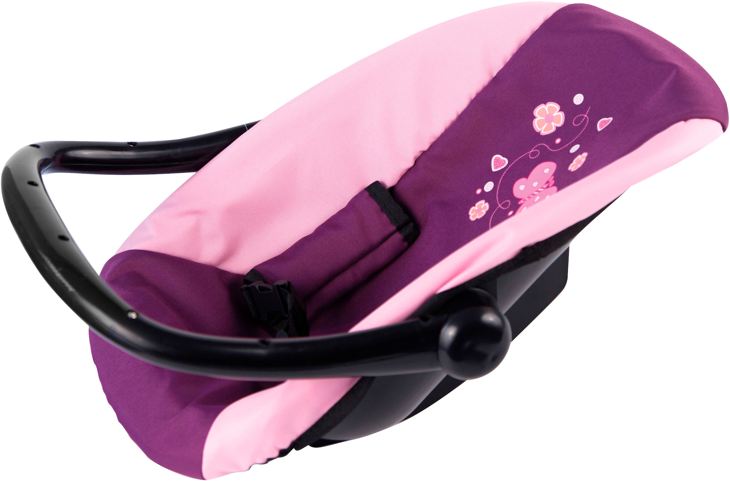 Bayer Siège de voiture de poupée »lila/rosa Schmetterling«