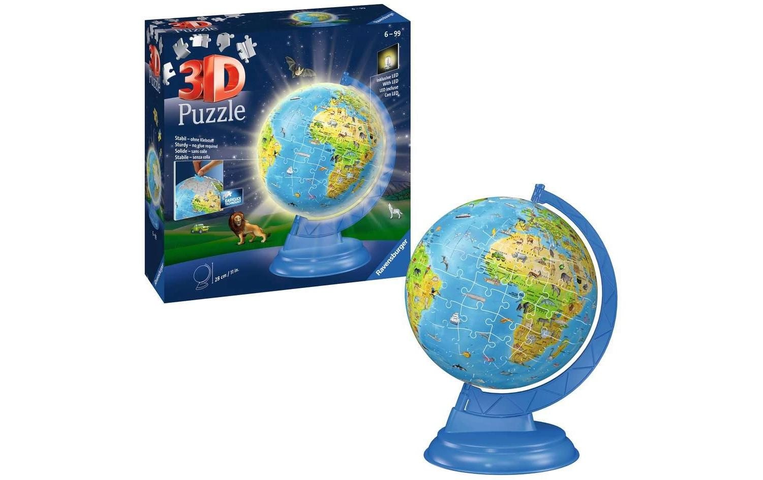 Ravensburger 3D-Puzzle »Kinderglobus mit Licht« Made in Europe