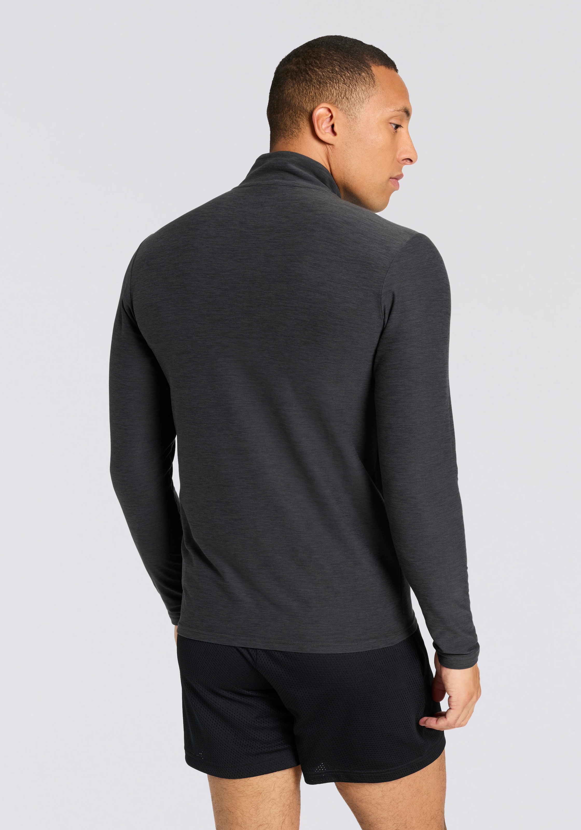 New Balance Laufshirt »Space Dye 1/4 Zip« mit Label