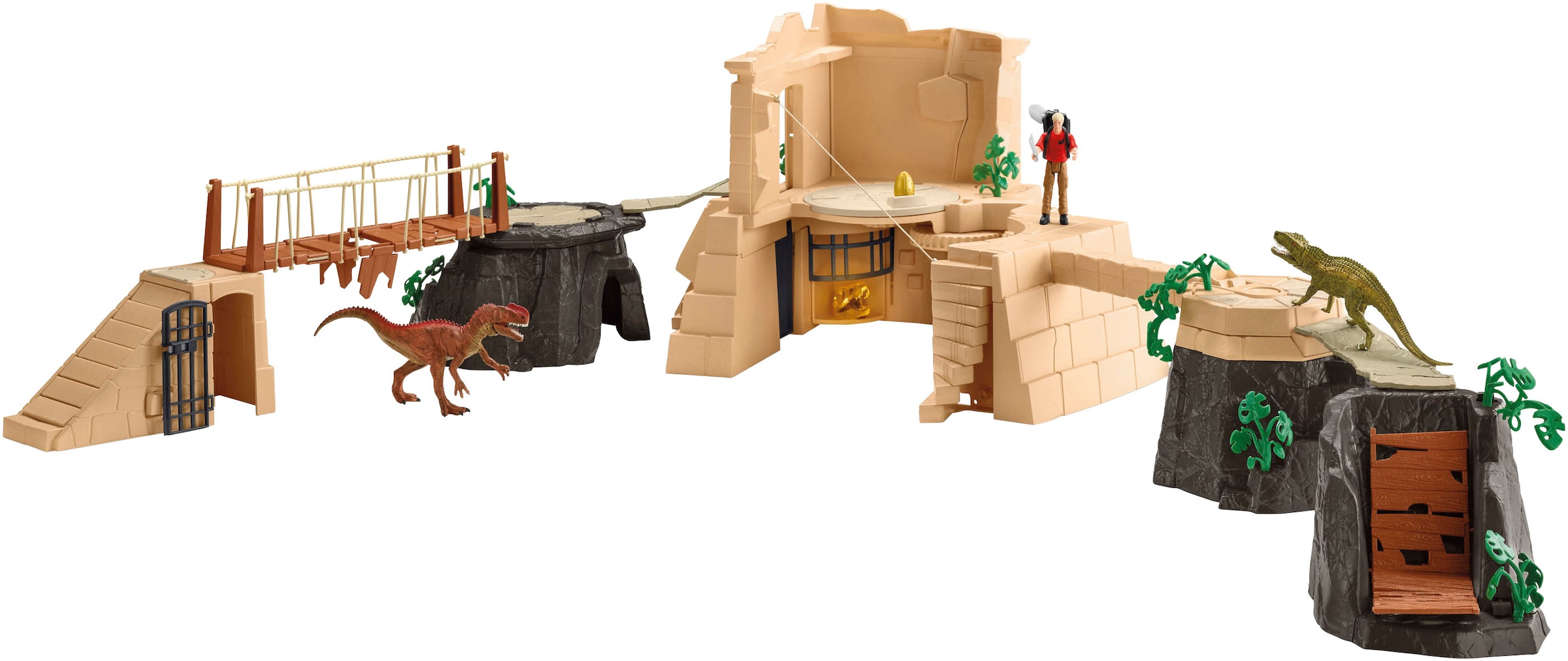 Schleich® Monde de jeu »DINOSAURS, Dino Tempel-Eroberung Mega-Set (42656)«