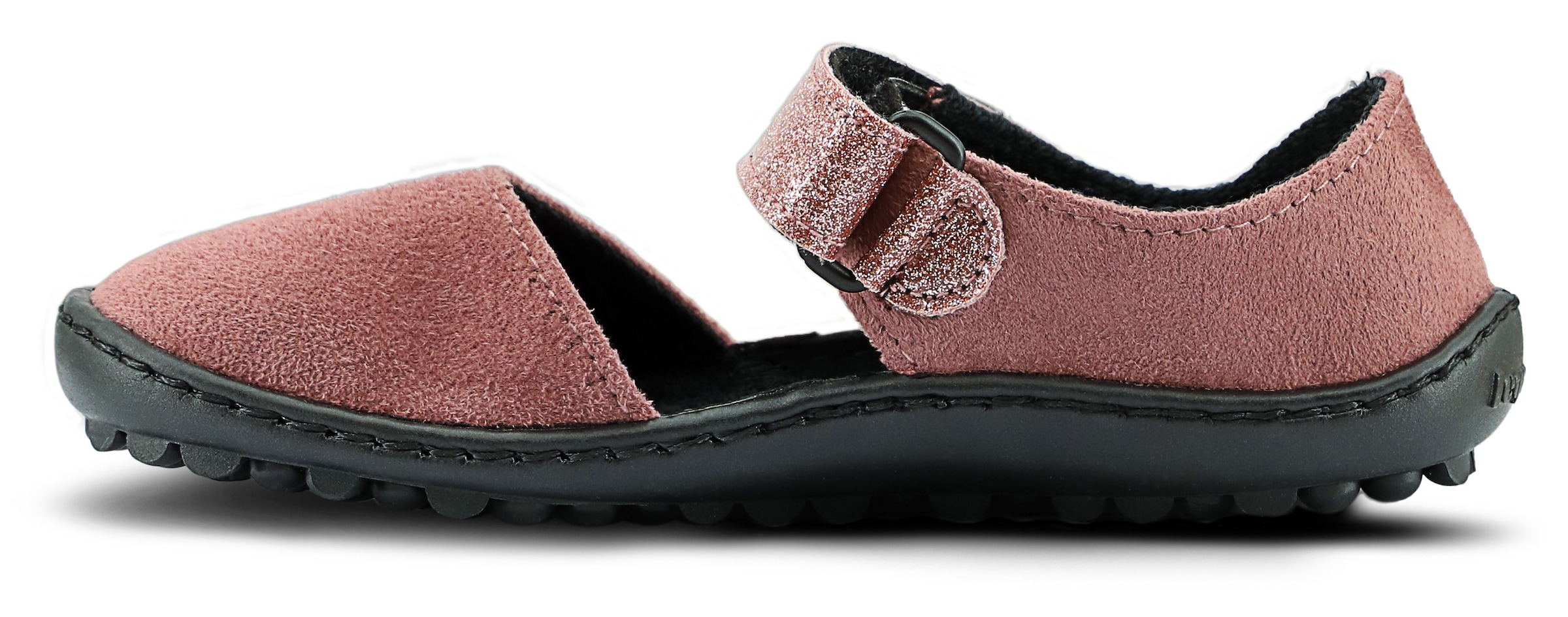 Leguano Barfussschuh »LEGUANITO JARINA«  , Halbschuh, Bequemschuh mit Glitzer und Herzapplikation