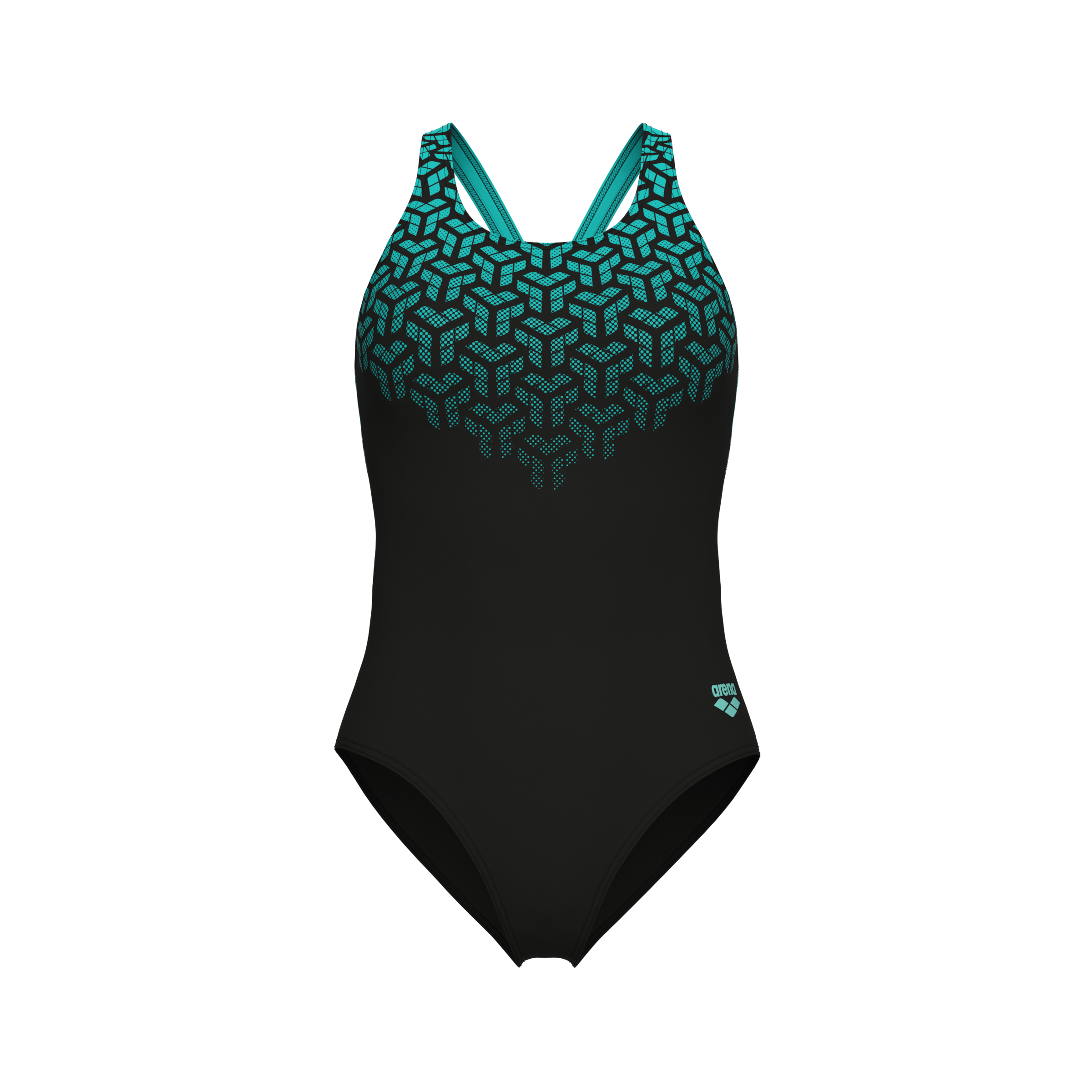 Arena Maillot de bain »WOMEN'S ARENA KIKKO V SWIMSUIT V BACK GRAPHIC«, 1 cuis mit UV-Schutz UPF 50+