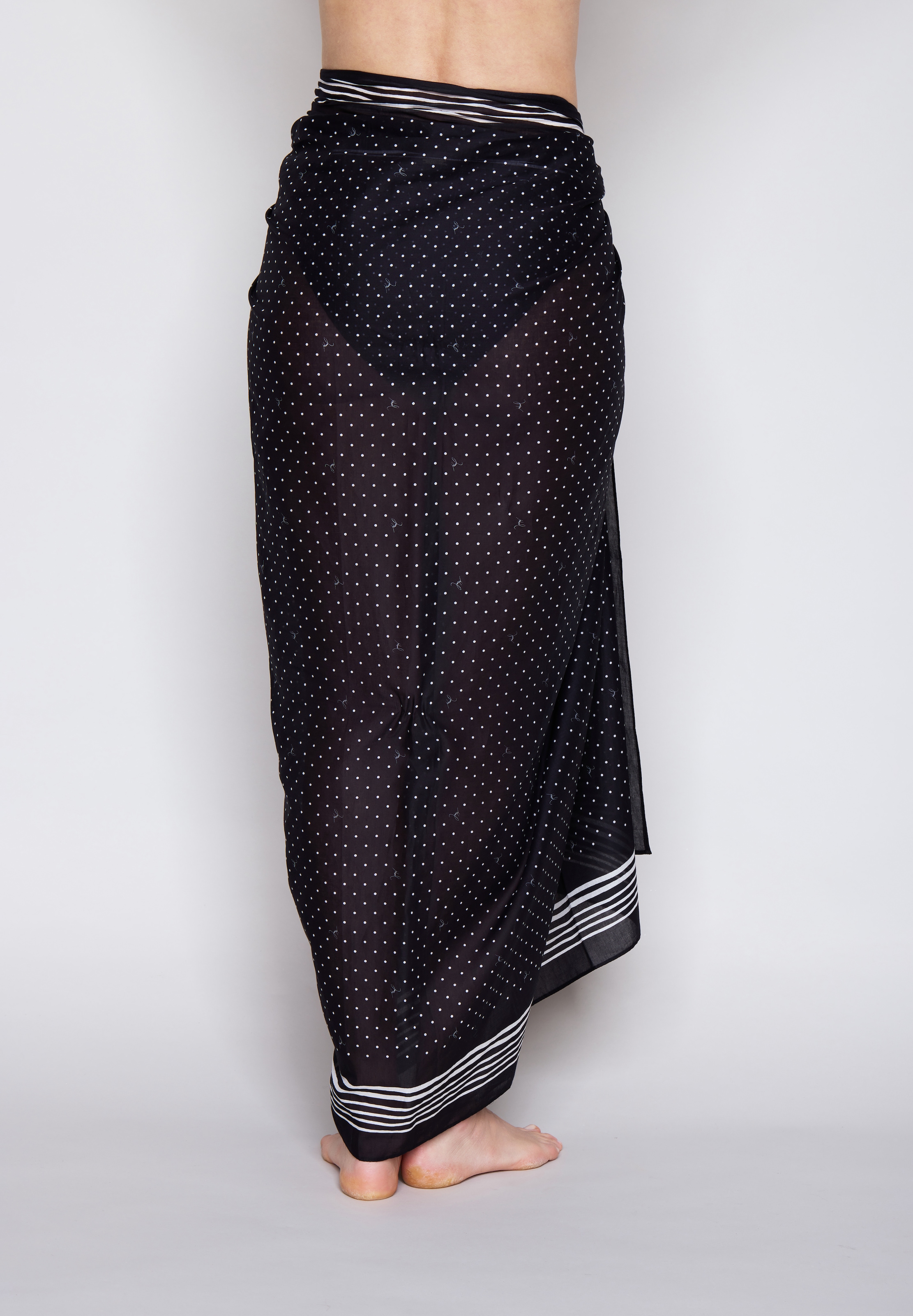 JOOP! Paréo mit Punkten und Streifen zum Binden