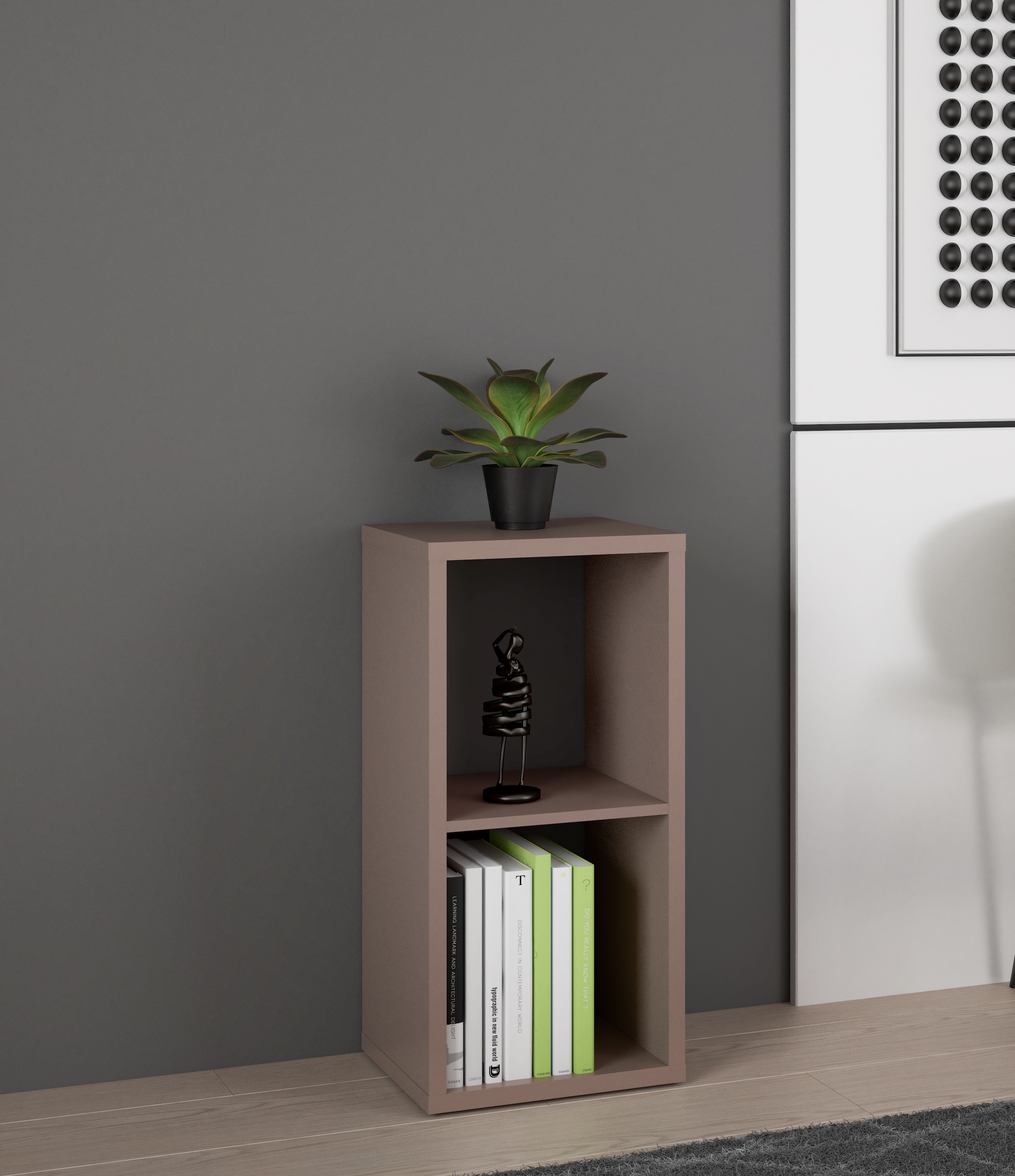FORTE »Mauro« étagère à 2 compartiments, L/H/P 38,2x72,9x32,9 cm, revêtement durable