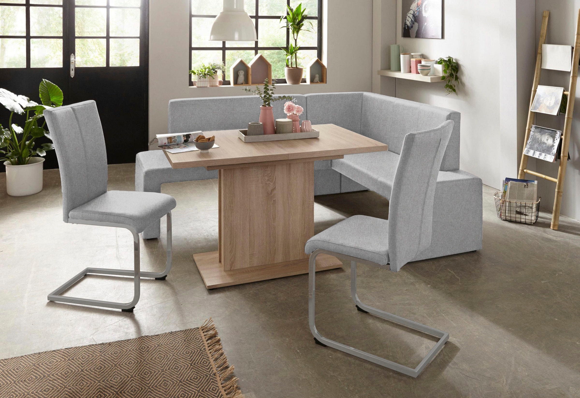 Home affaire Freischwinger »Alex« (Set) 2 Stk.Stuhl belastbar bis 120 Kg, Gestell im Chrom-Look