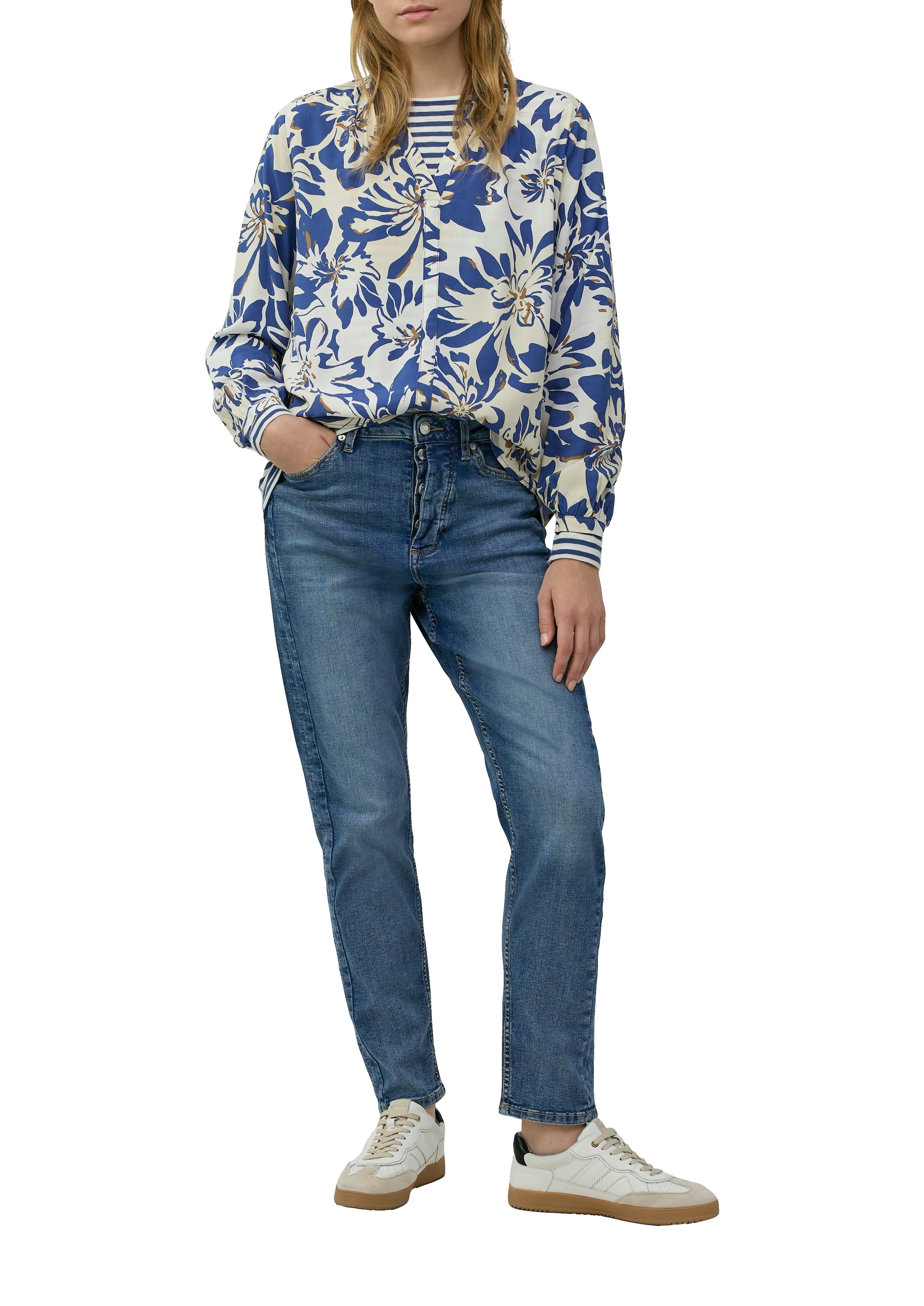 s.Oliver Klassische Bluse mit All-Over Print