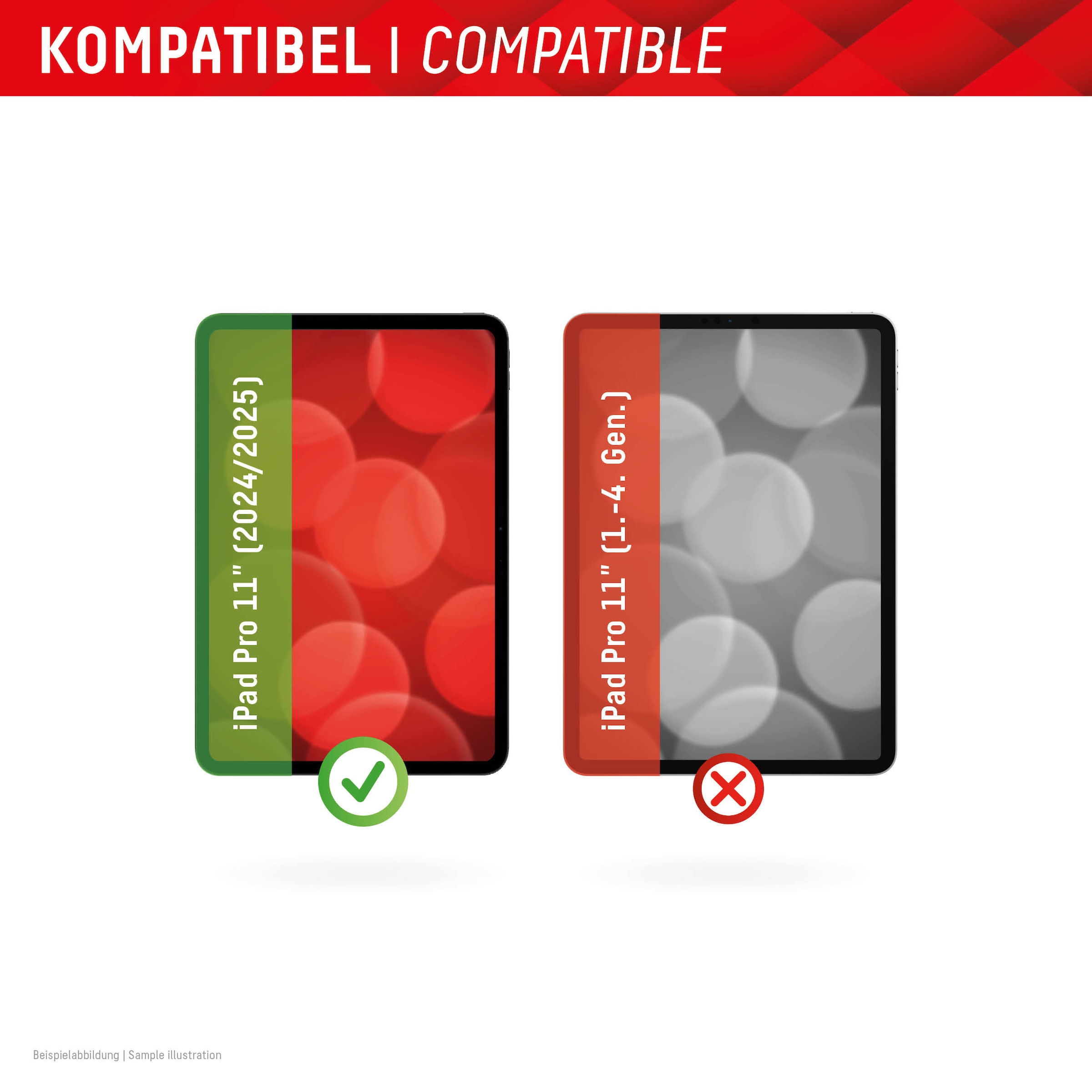 Displex Film de protection d'écran »Tablet Privacy Safe« für Apple iPad Pro 11" (2024/2025) Blickschutzfolie, Schutzfolie, Bildschirmschutz, kratz- & stossfest