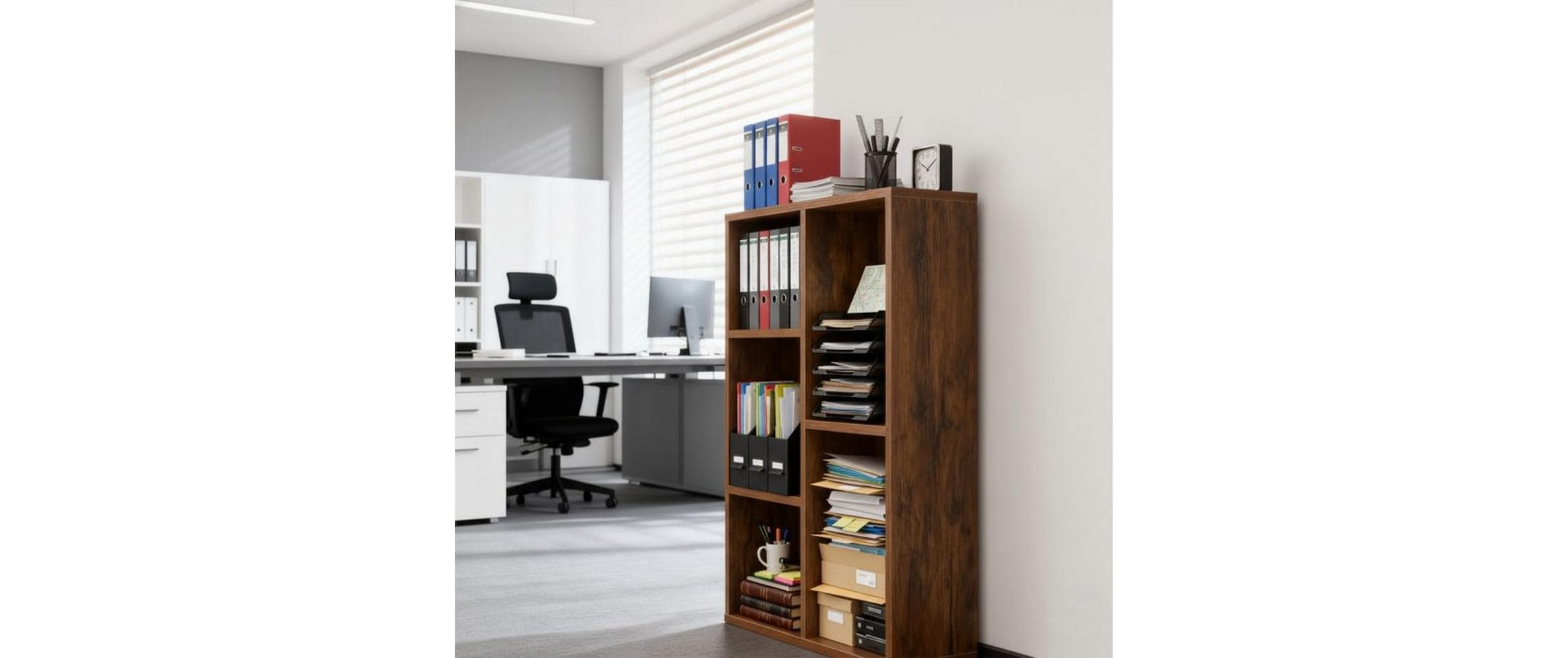 relaxdays Regal »in Holzoptik 80 x 50 x 24 cm«