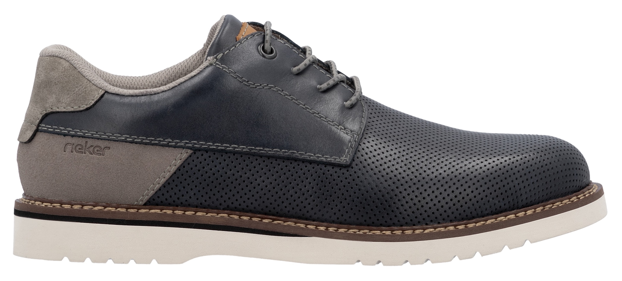 Rieker Chaussure à lacets  , chaussure basse, lacets casual avec entrée facilitée grâce à un élastique