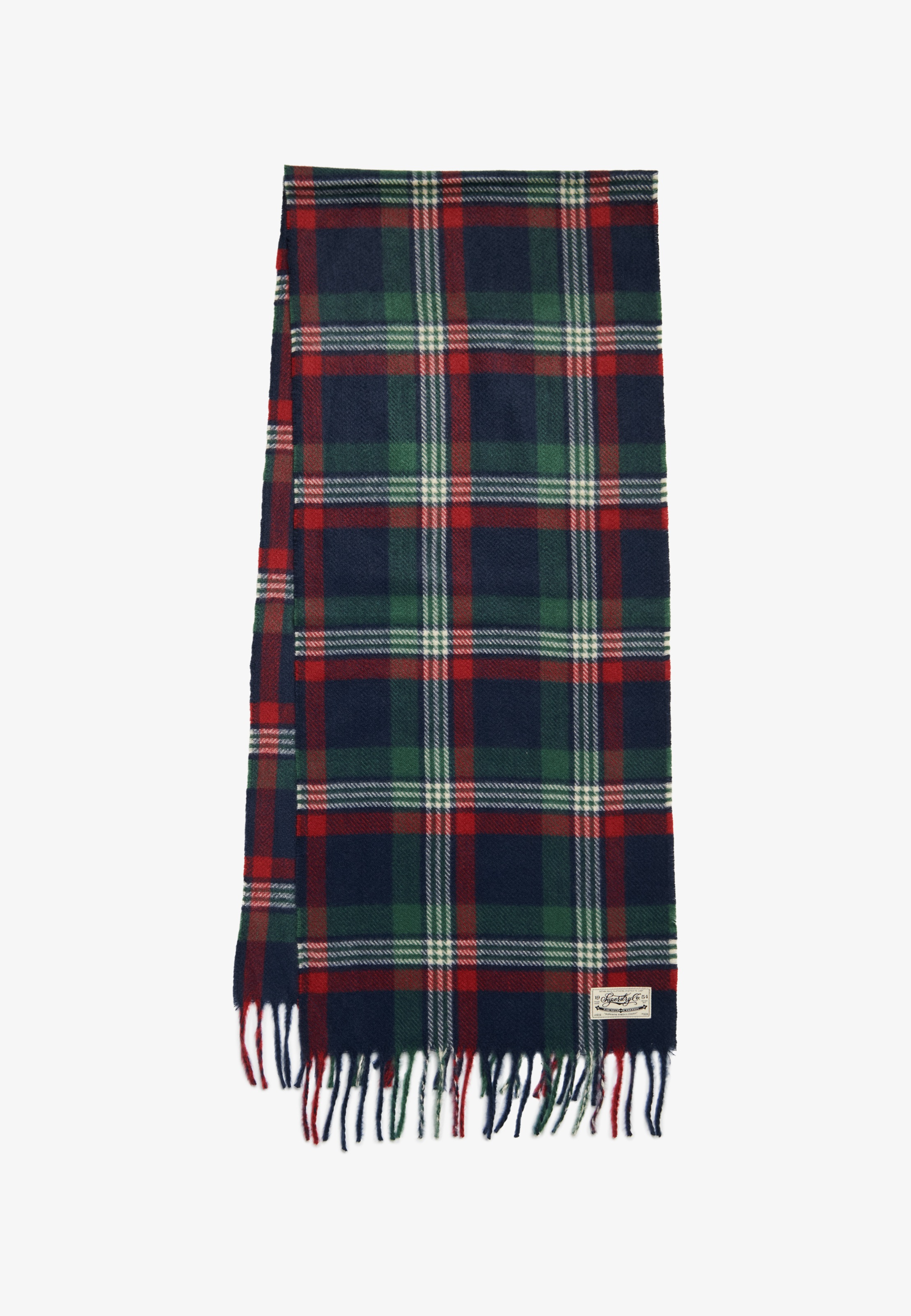 Superdry Strickschal »HERITAGE CHECKED SCARF« Materialmix, regular fit