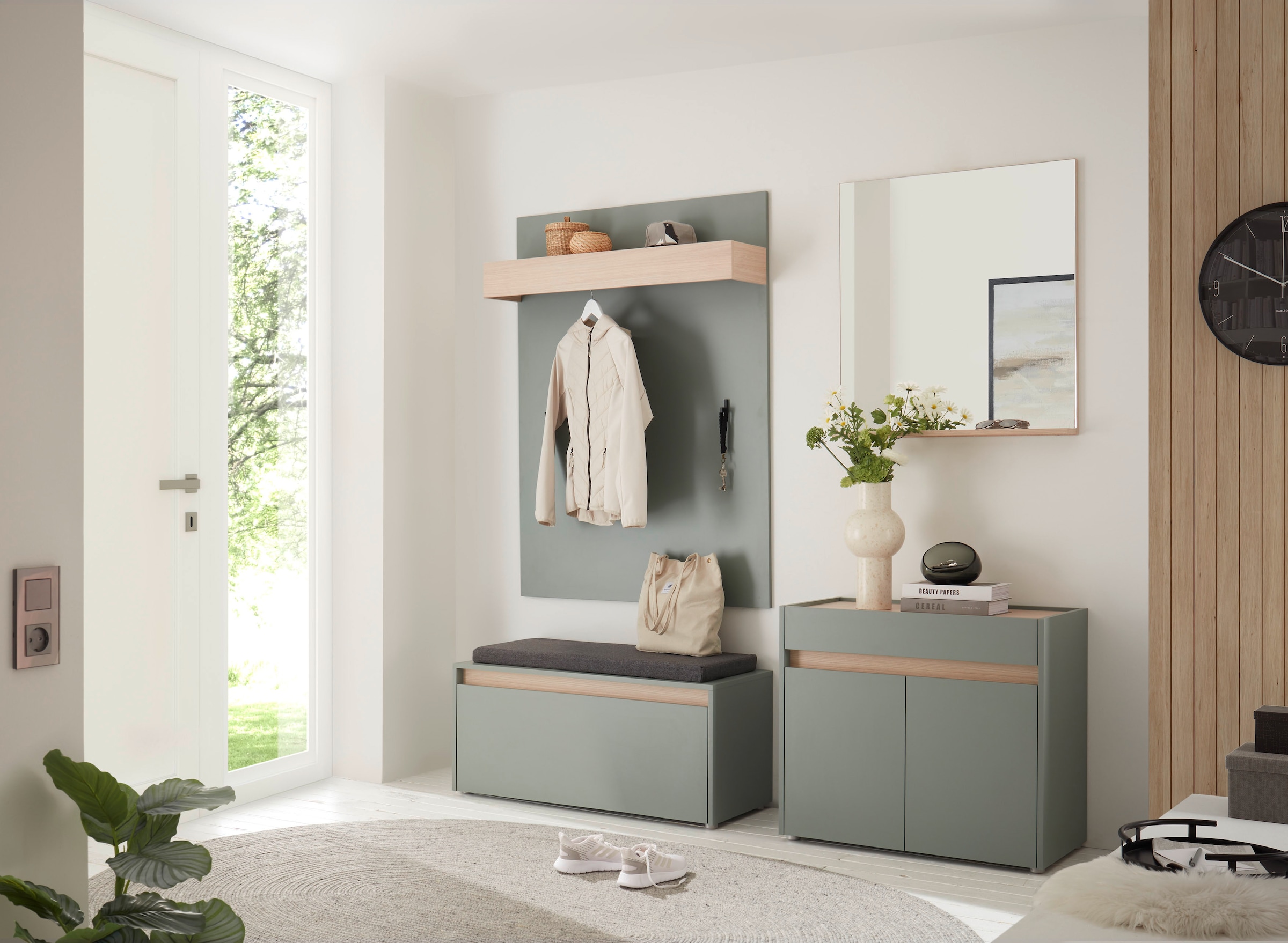 Home affaire Garderoben-Set »GIRON/CiTY, moderne Garderobe, Komplettset mit viel Stauraum« Komplett-Set, 4 Stk. tlg.