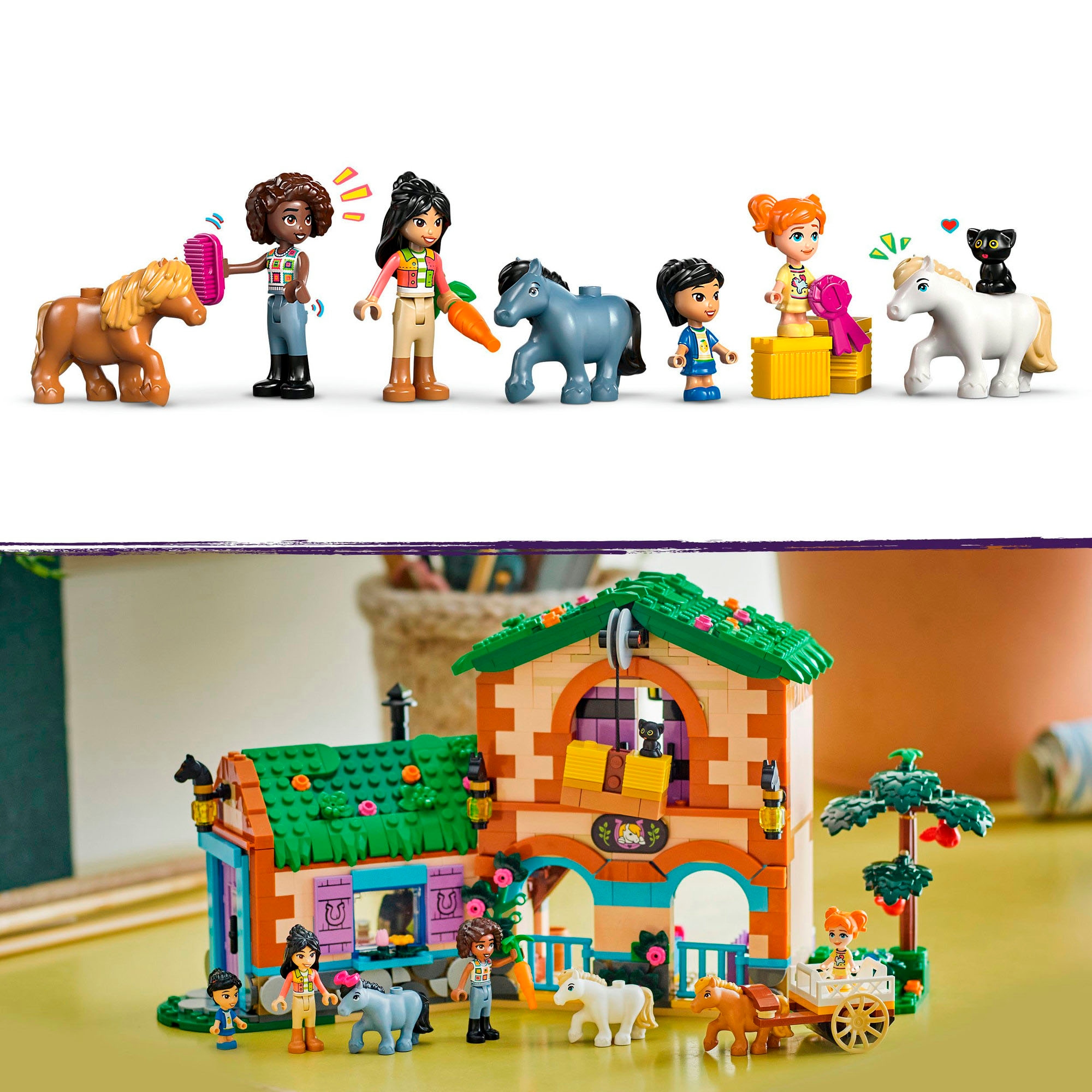 LEGO® Pions de construction »Ponyhof & Stall (42654), LEGO Friends« Made in Europe