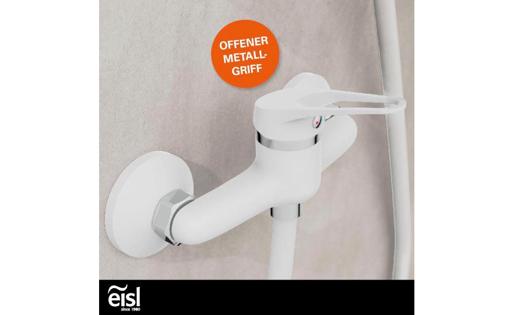 Eisl Duscharmatur »SPEED« Wasserhahn Bad, Mischbatterie Dusche in Weiss/Chrom
