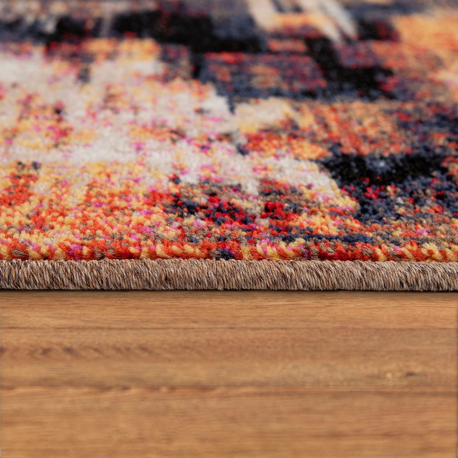 Paco Home Tapis »Jazz 710« Rectangulaire 13 mm Höhe Kurzflor, modernes buntes Design und Used-Look