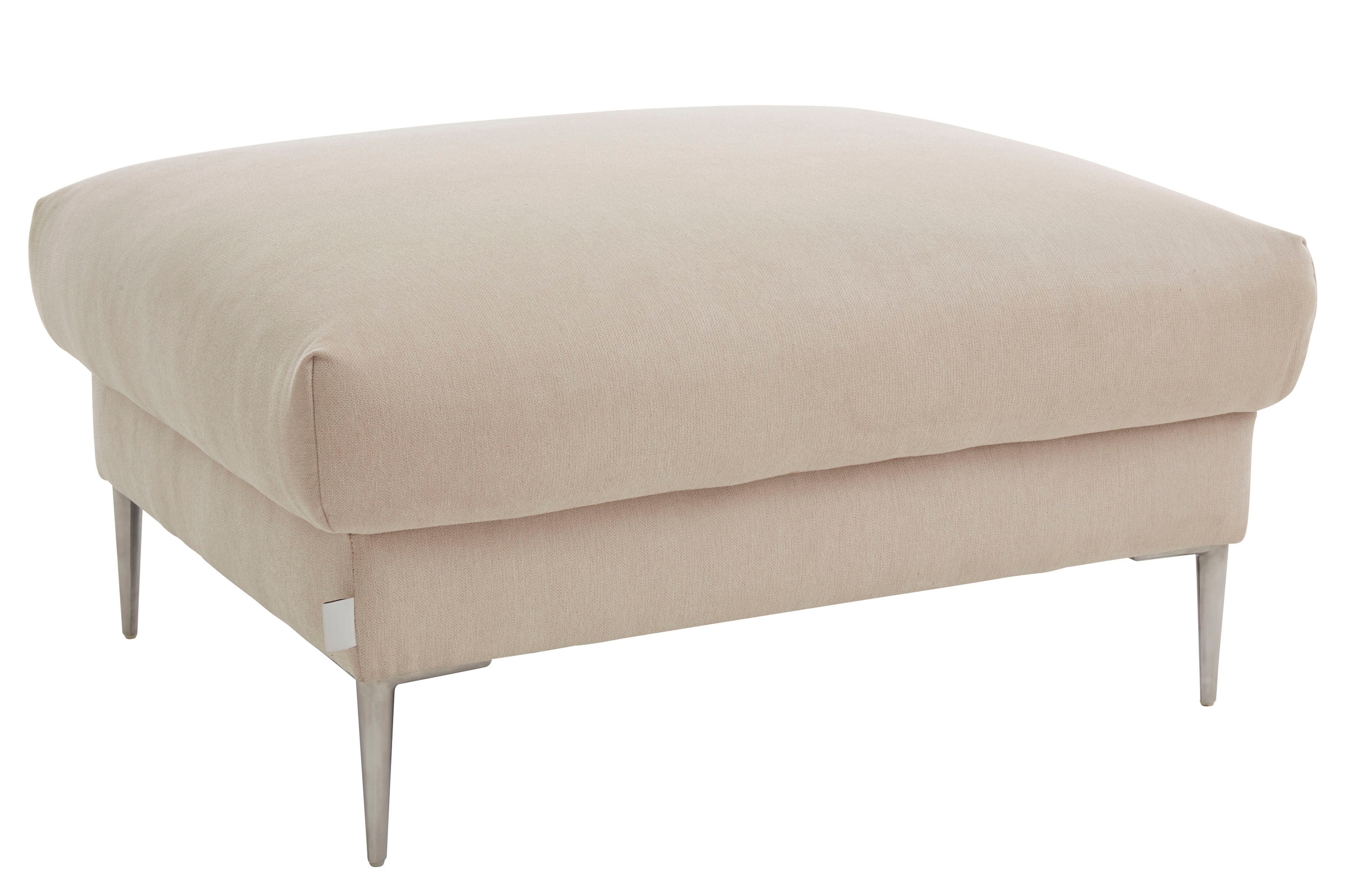 TRENDMANUFAKTUR Hocker »Lille, elegant und bequem durch Komfortsitzhöhe 46cm, hoher Fuss«