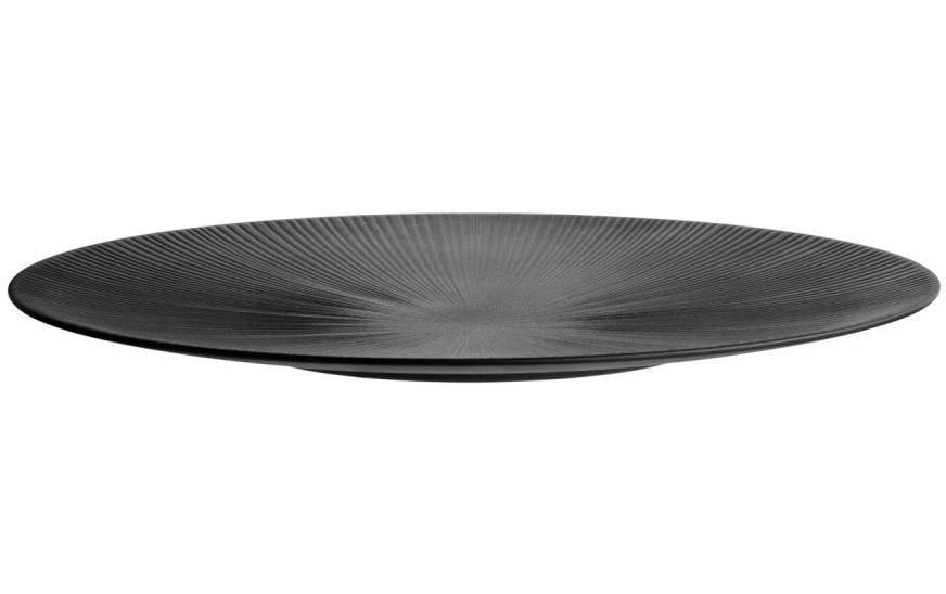 APS Servierplatte »Platte "NERO", Ø 50 cm, Höhe 3,5 cm« Servierteller aus Melamin