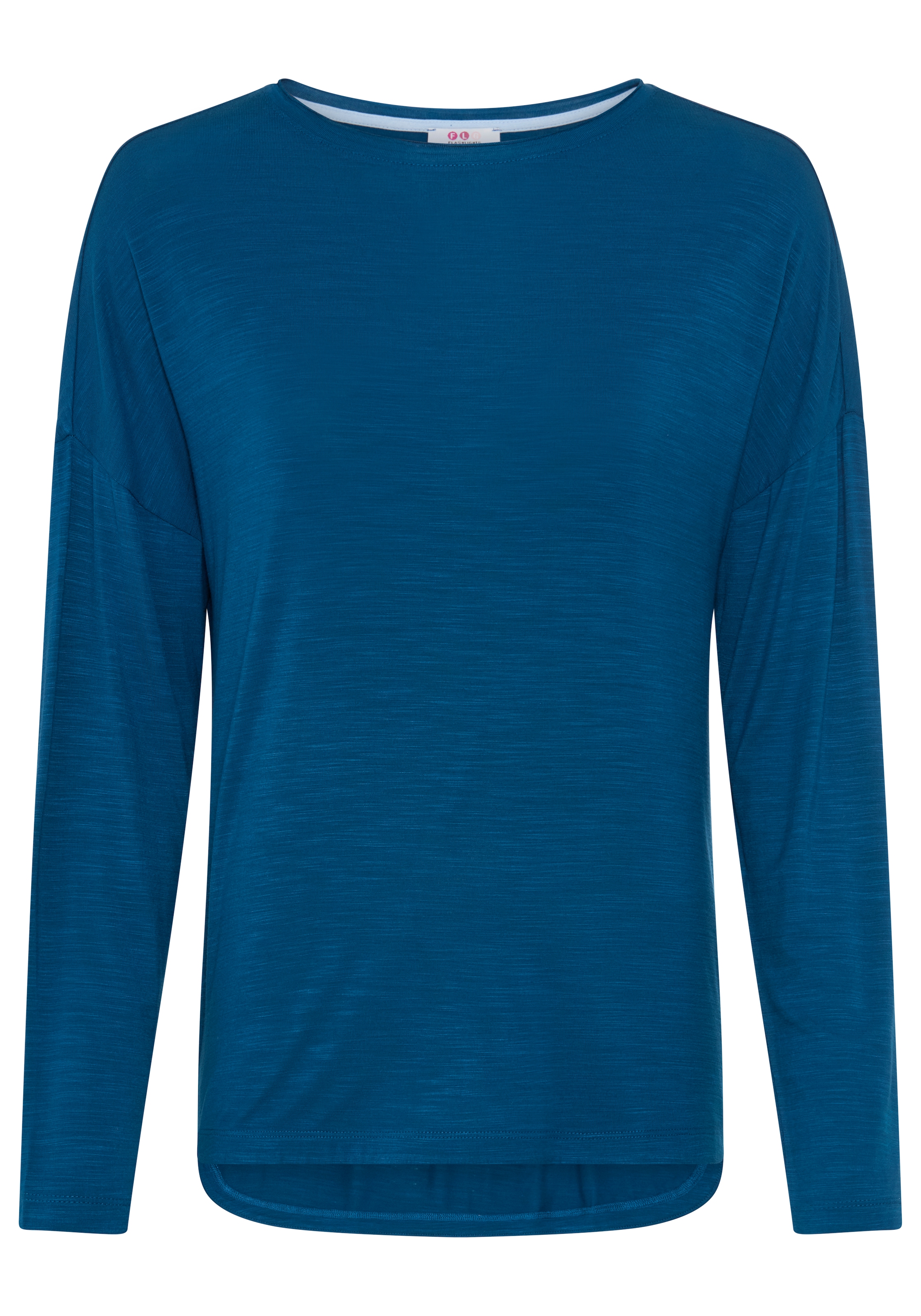 Flashlights T-shirt à manches longues avec encolure bateau, coupe ajustée à la silhouette