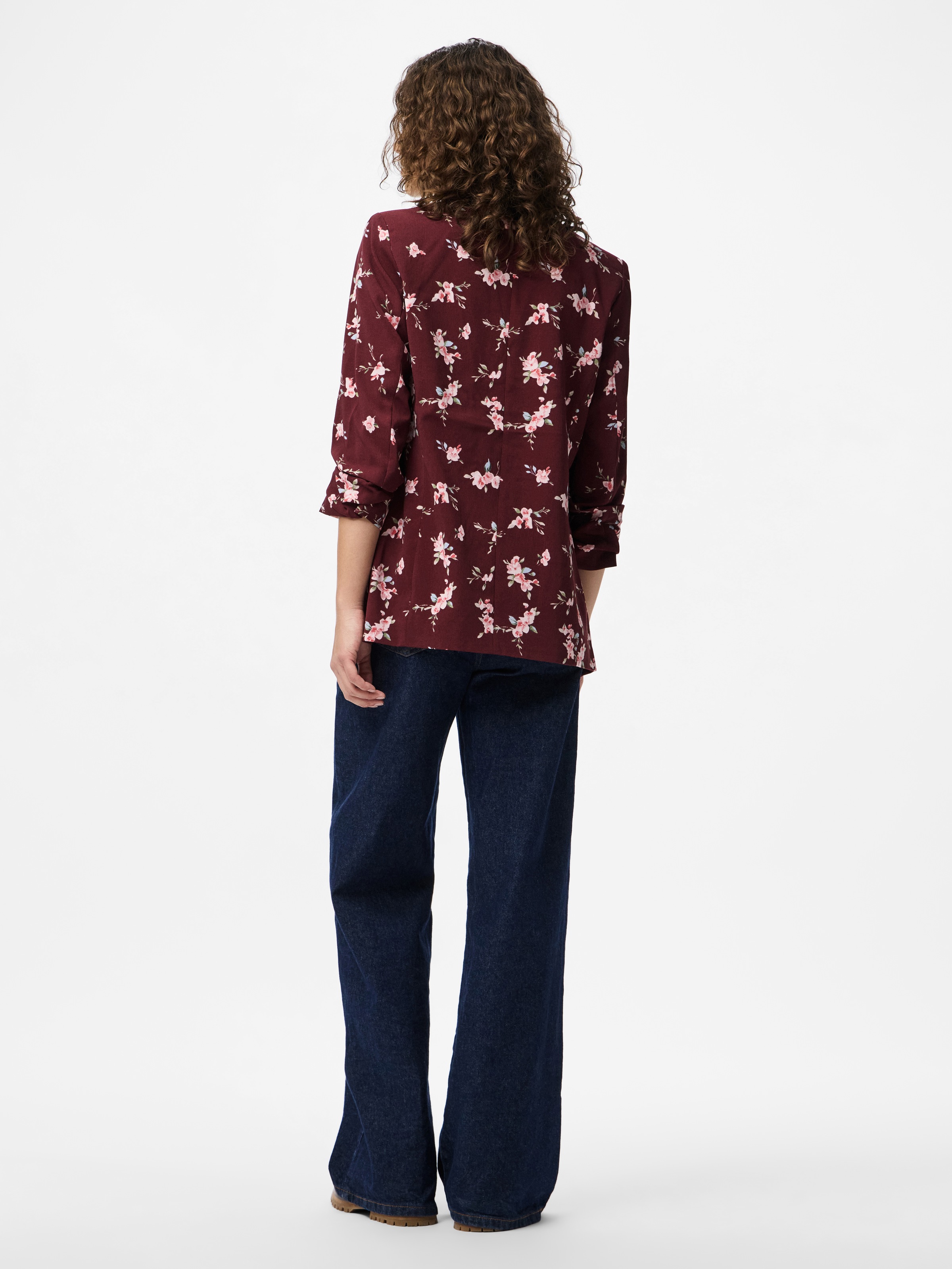 pieces Blazer chemisier »PCBOSELLA 3/4 PRINTED BLAZER NOOS« mit 3/4 Ärmel
