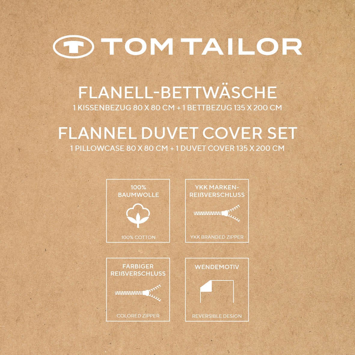 TOM TAILOR HOME Wendebettwäsche »BOLD MOSAIC in Gr. 135x200cm, 155x220cm oder 200x220cm« 2 Stk. new bedroom, gewebtes Label